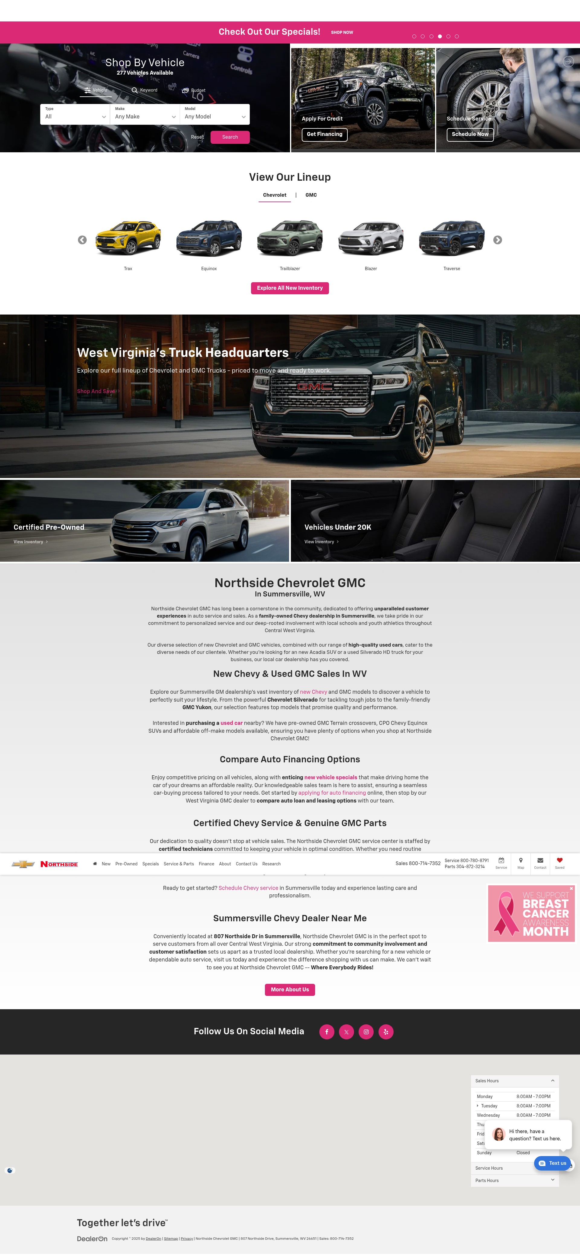 Screenshot of northsidewv.net