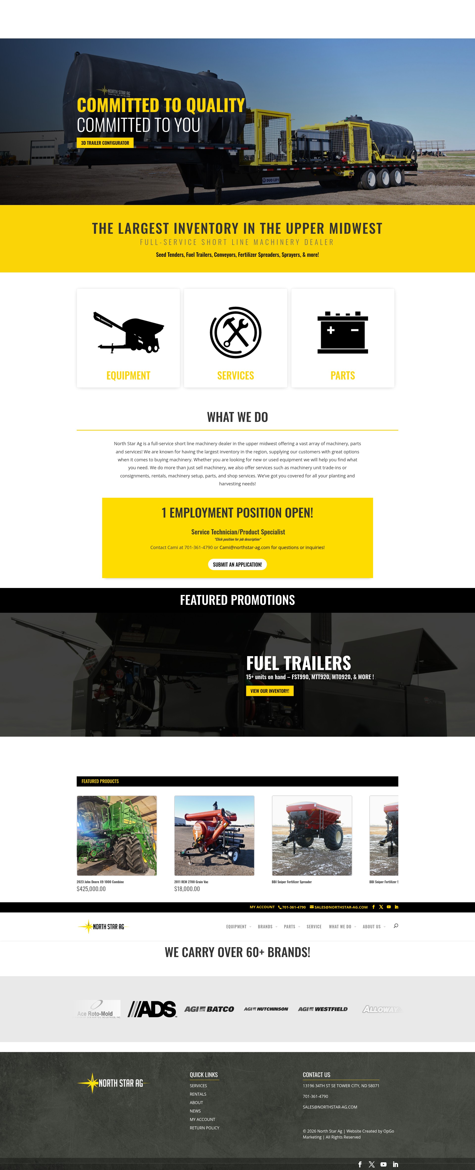 Screenshot of northstar-ag.com