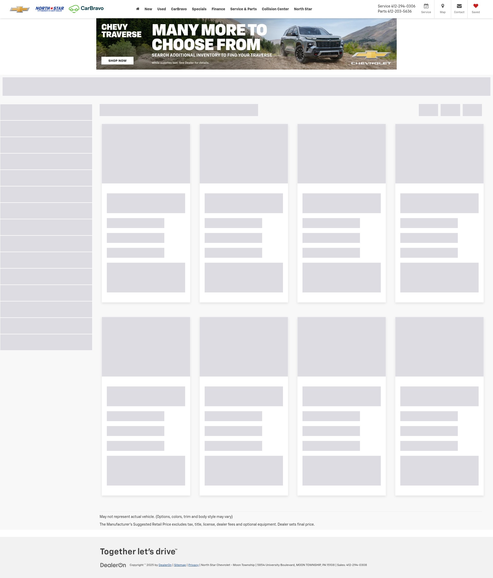 Screenshot of northstarchevy.net