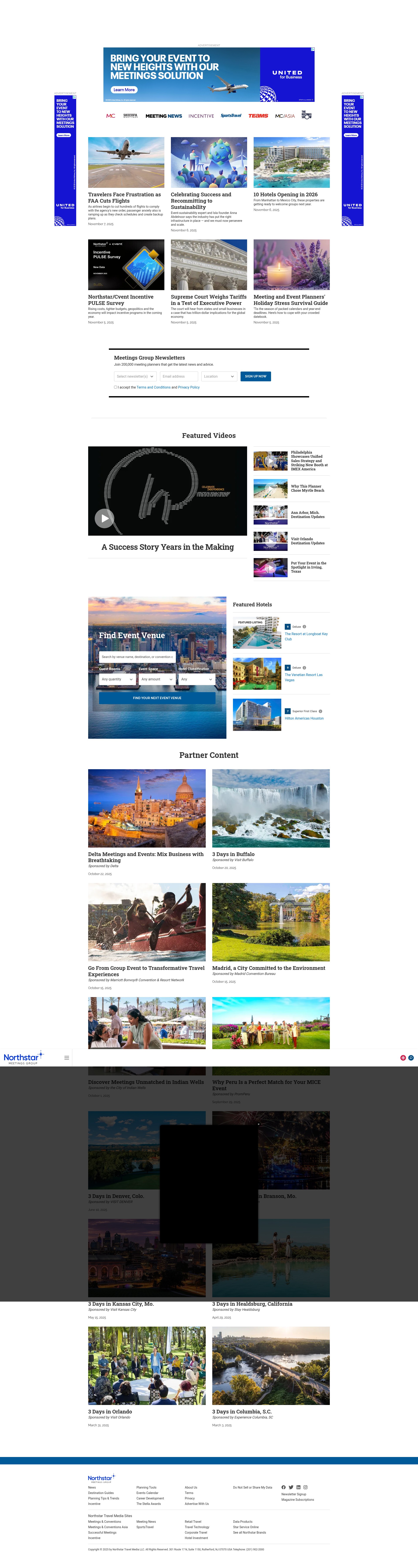 Screenshot of northstarmeetingsgroup.com