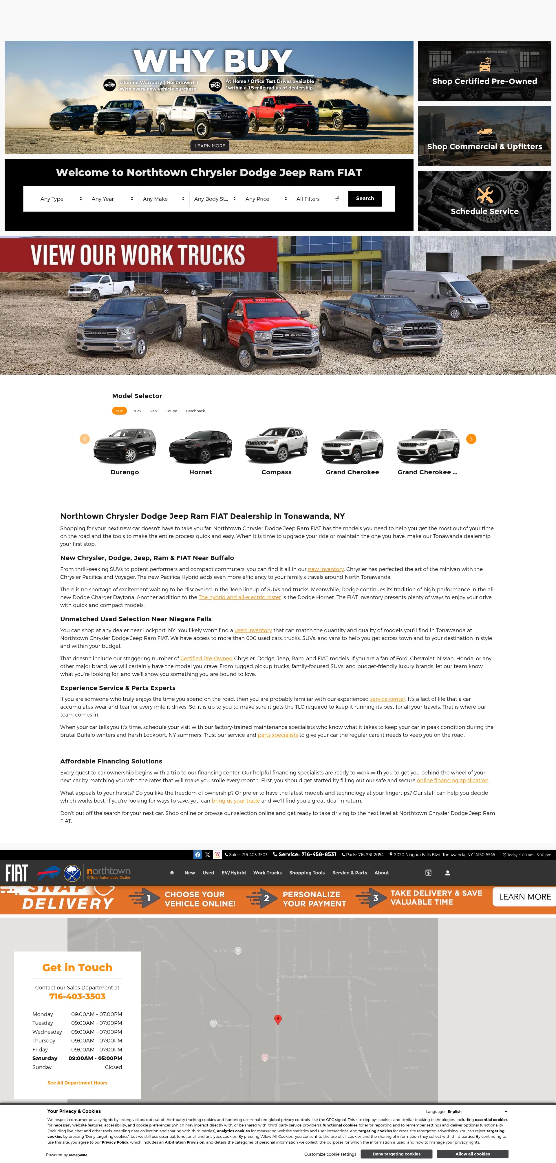 Screenshot of northtowncjd.com
