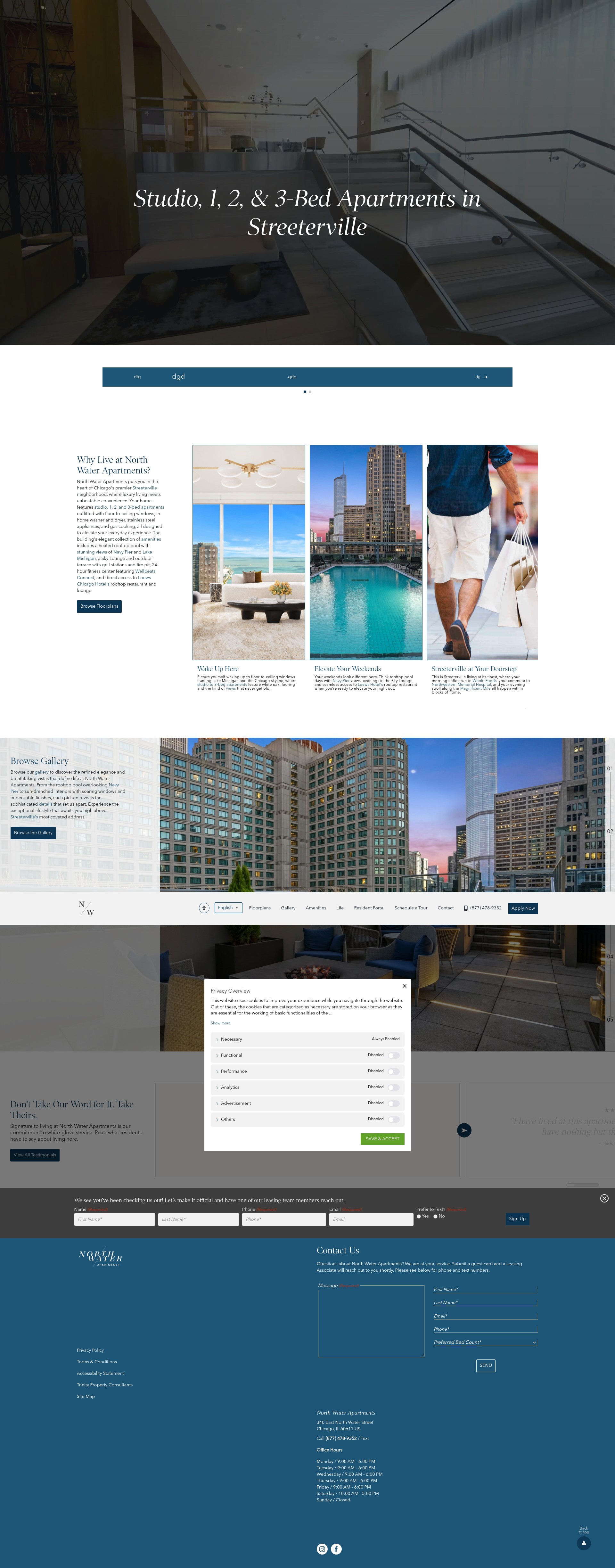 Screenshot of northwaterapts.com
