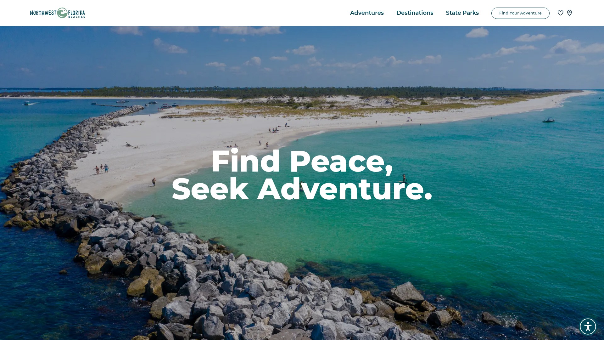 Screenshot of northwestfloridabeaches.com