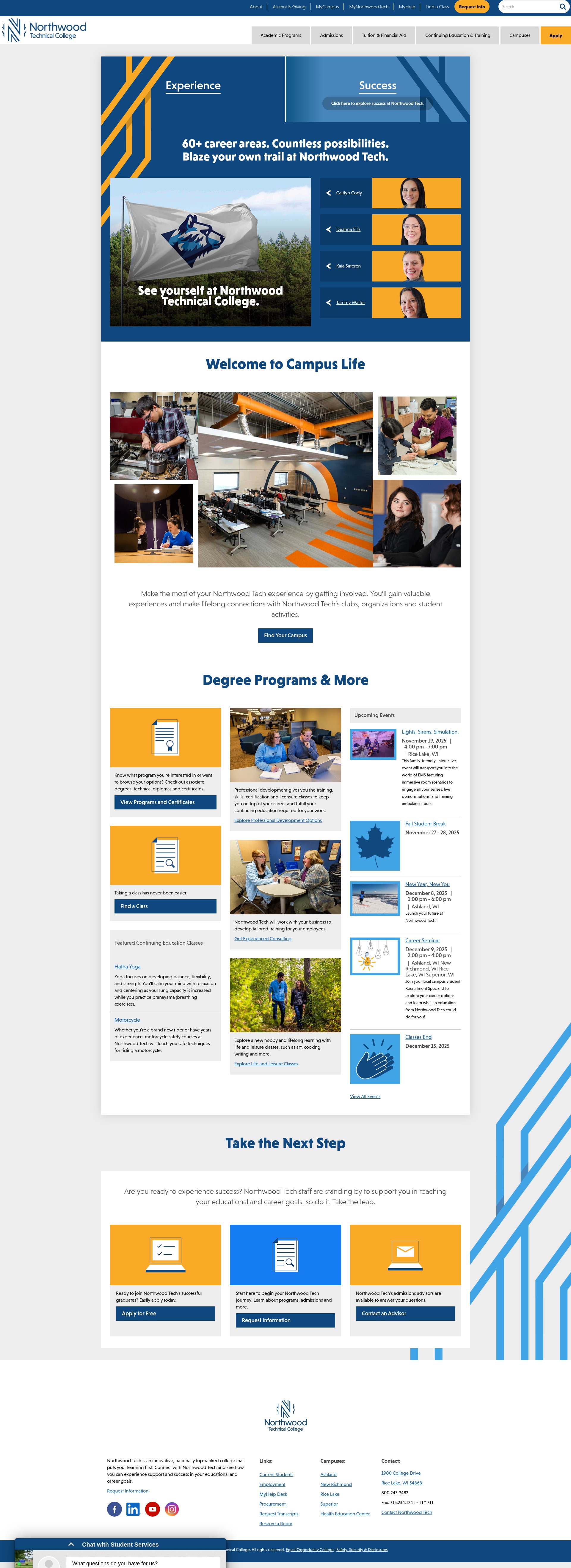 Screenshot of northwoodtech.edu