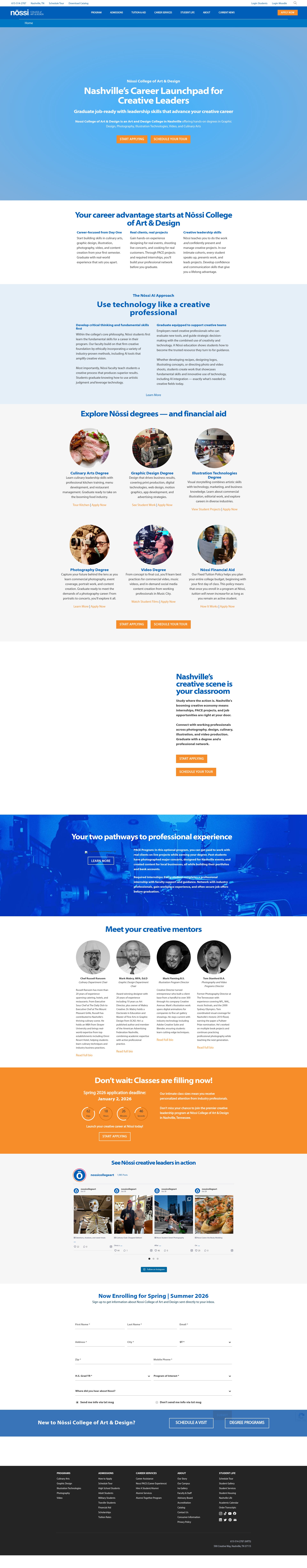 Screenshot of nossi.edu