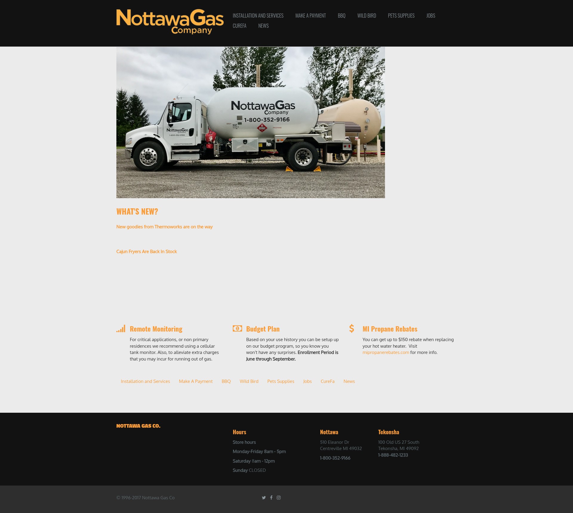 Screenshot of nottawagas.com
