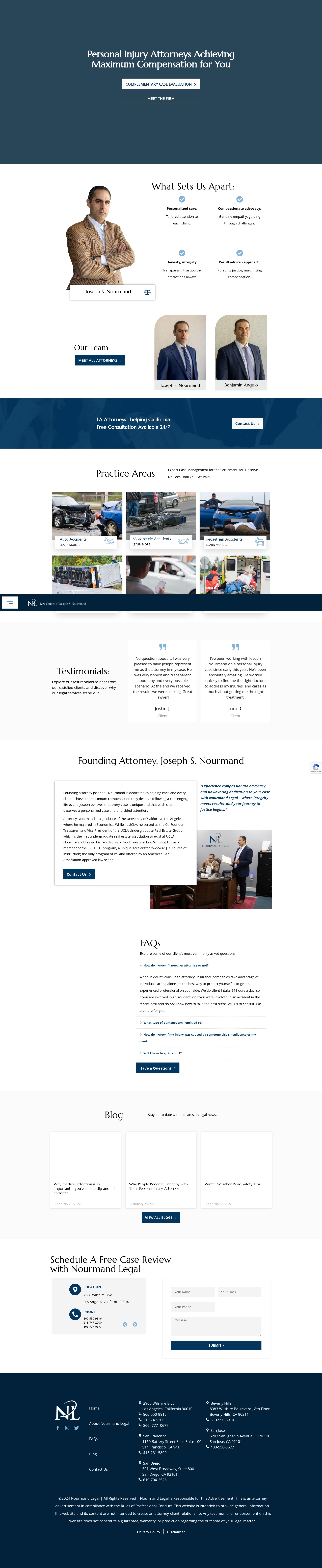 Screenshot of nourmandlegal.com