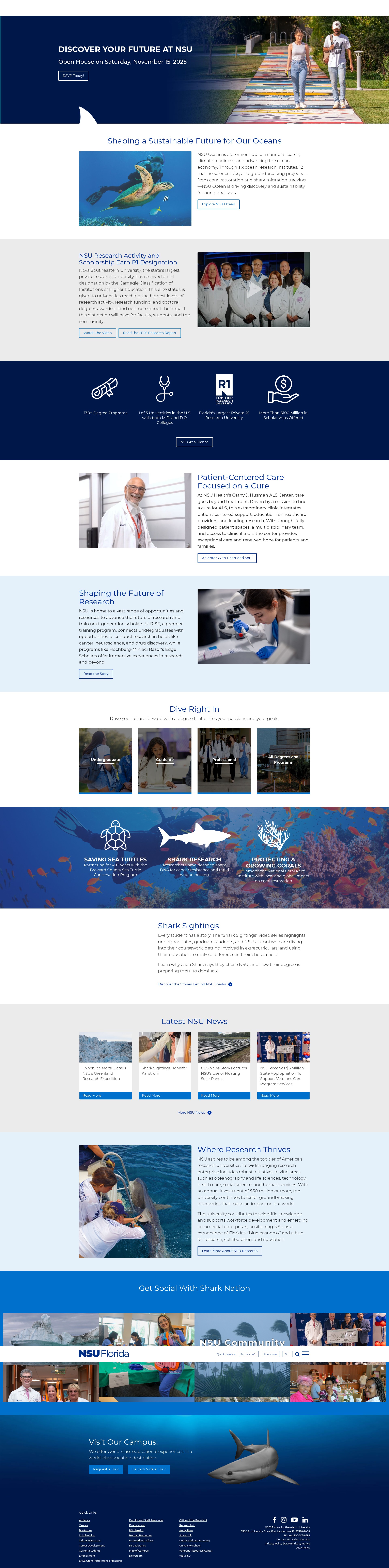 Screenshot of nova.edu