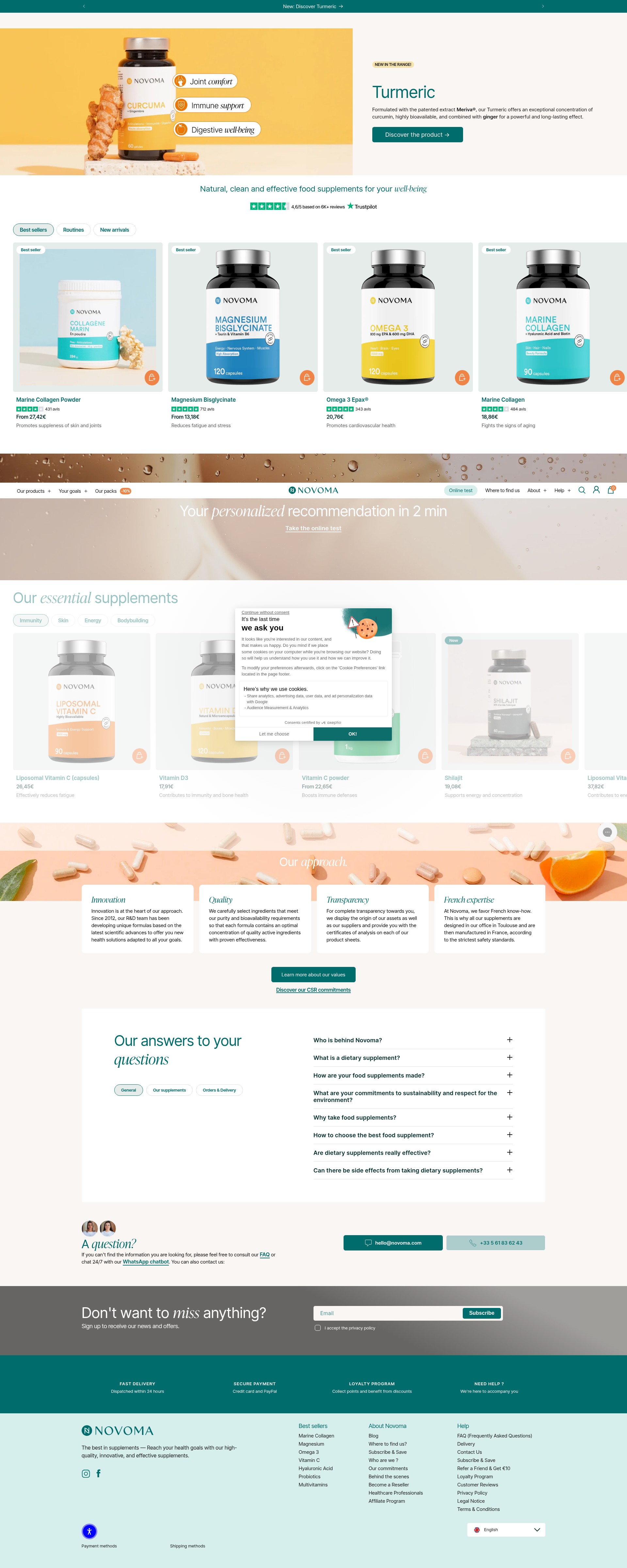 Screenshot of novoma.com