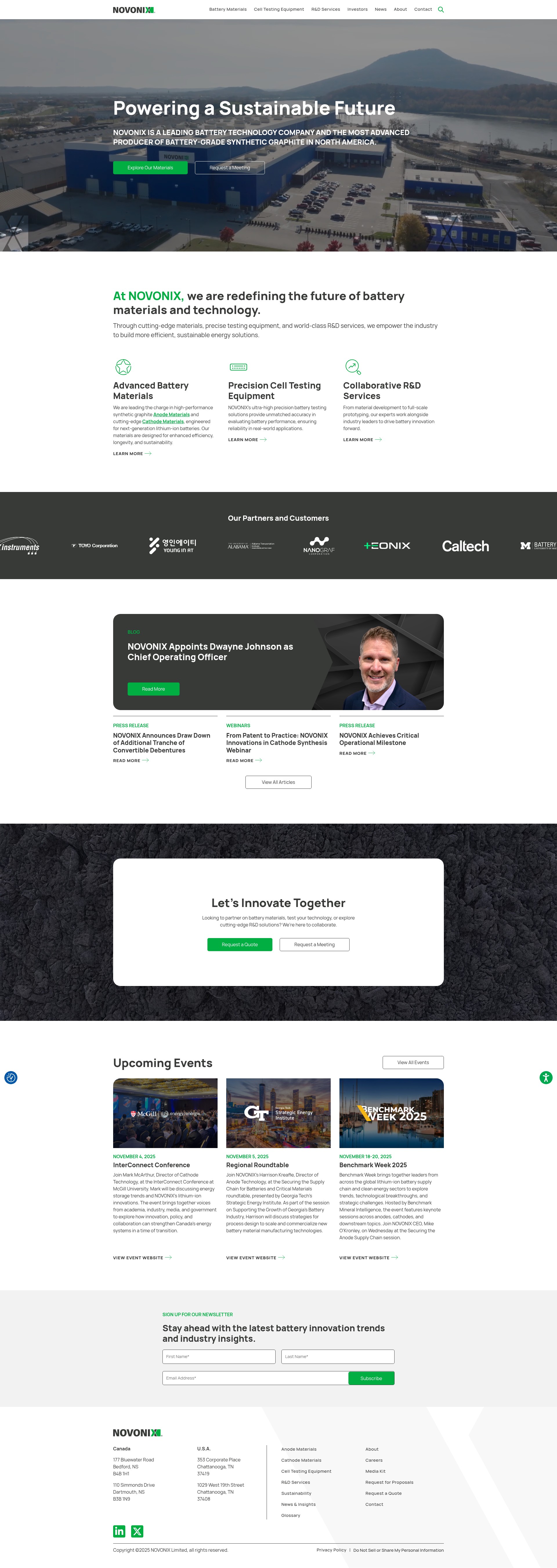Screenshot of novonixgroup.com