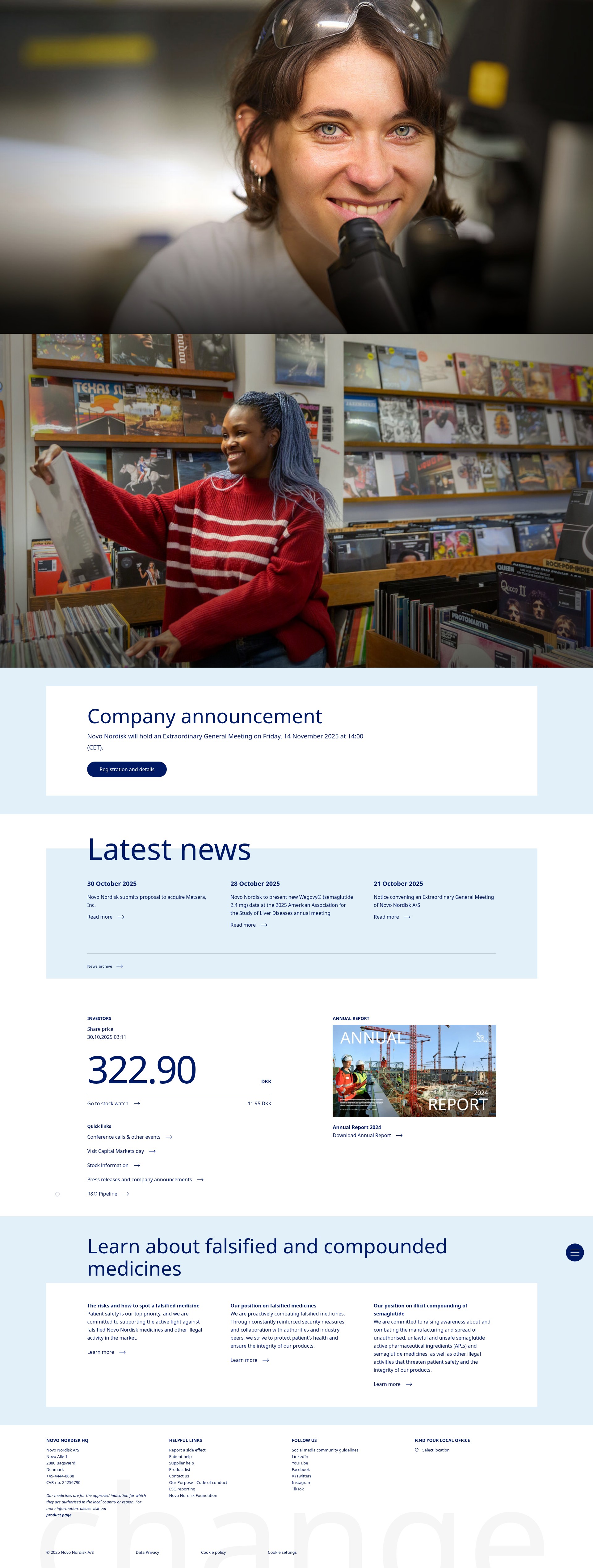 Screenshot of novonordisk.com