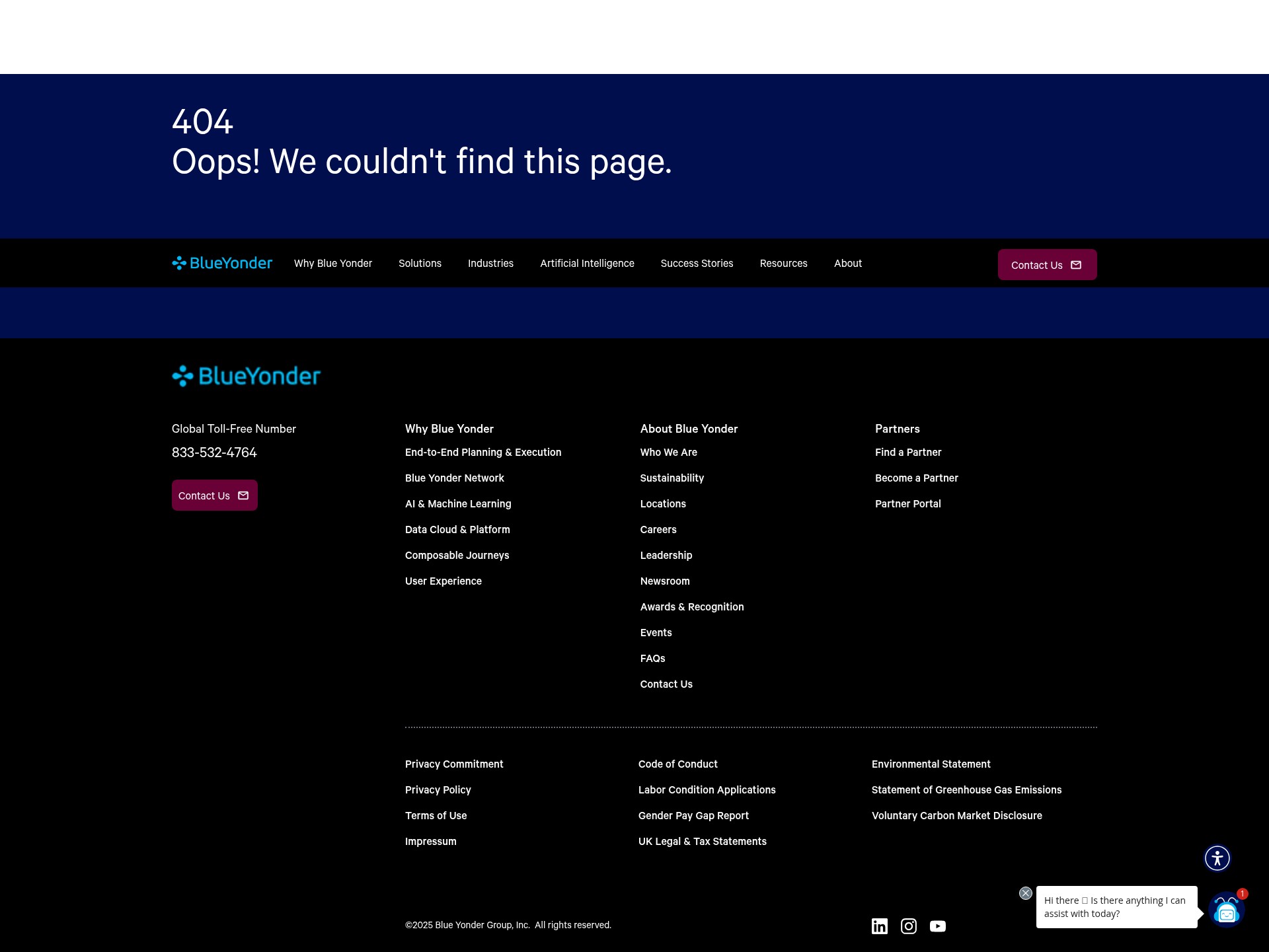 Screenshot of now.blueyonder.com