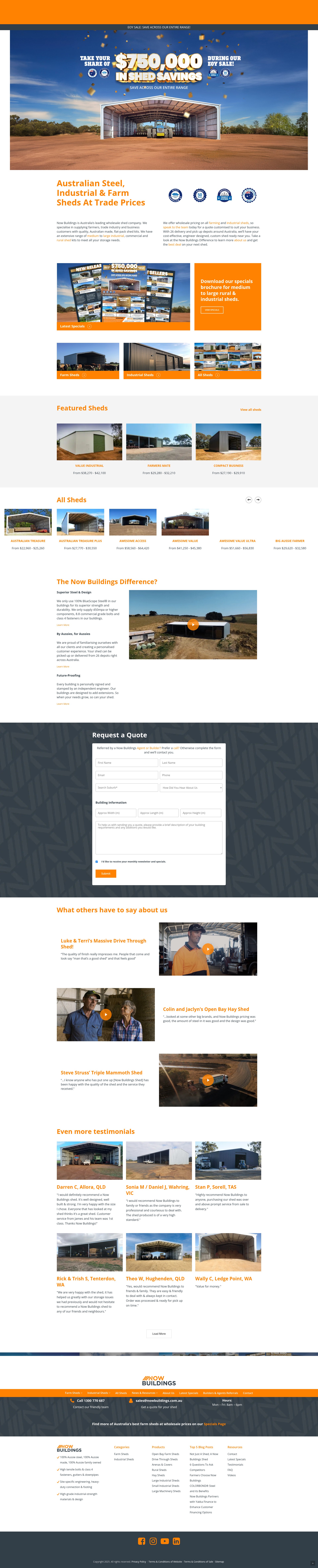 Screenshot of nowbuildings.com.au