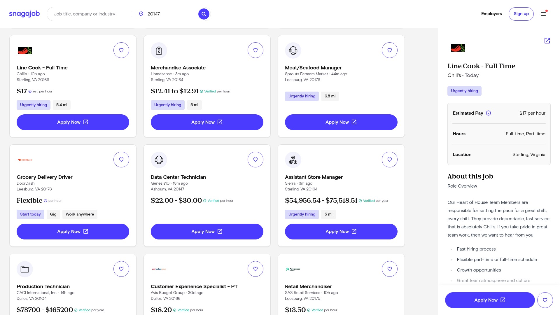 Screenshot of nowhiring.com