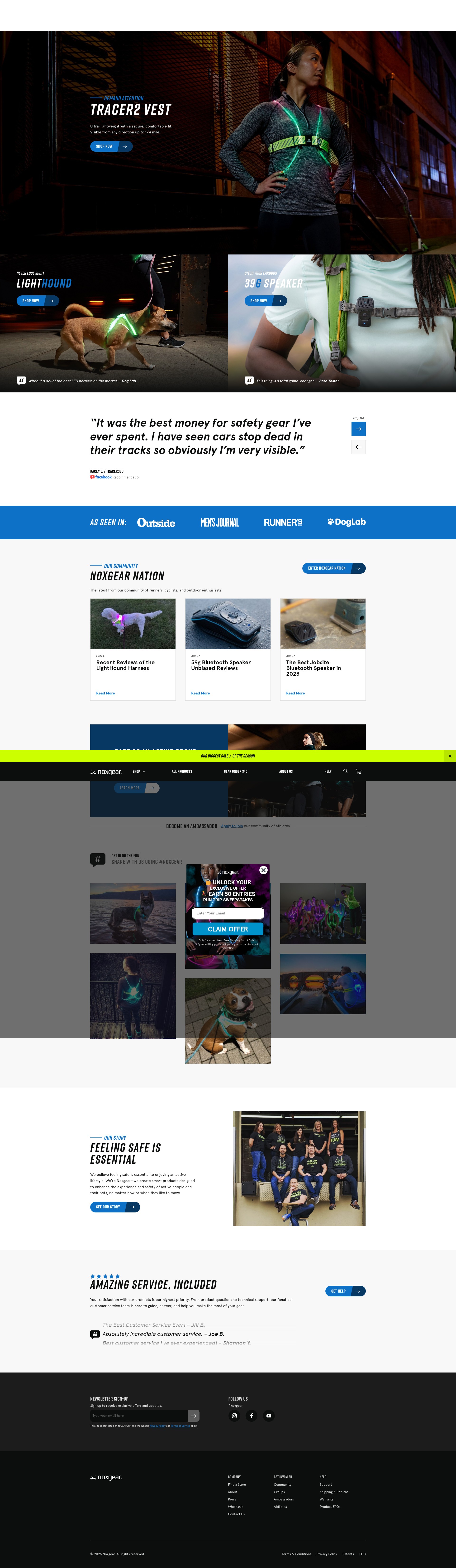 Screenshot of noxgear.com