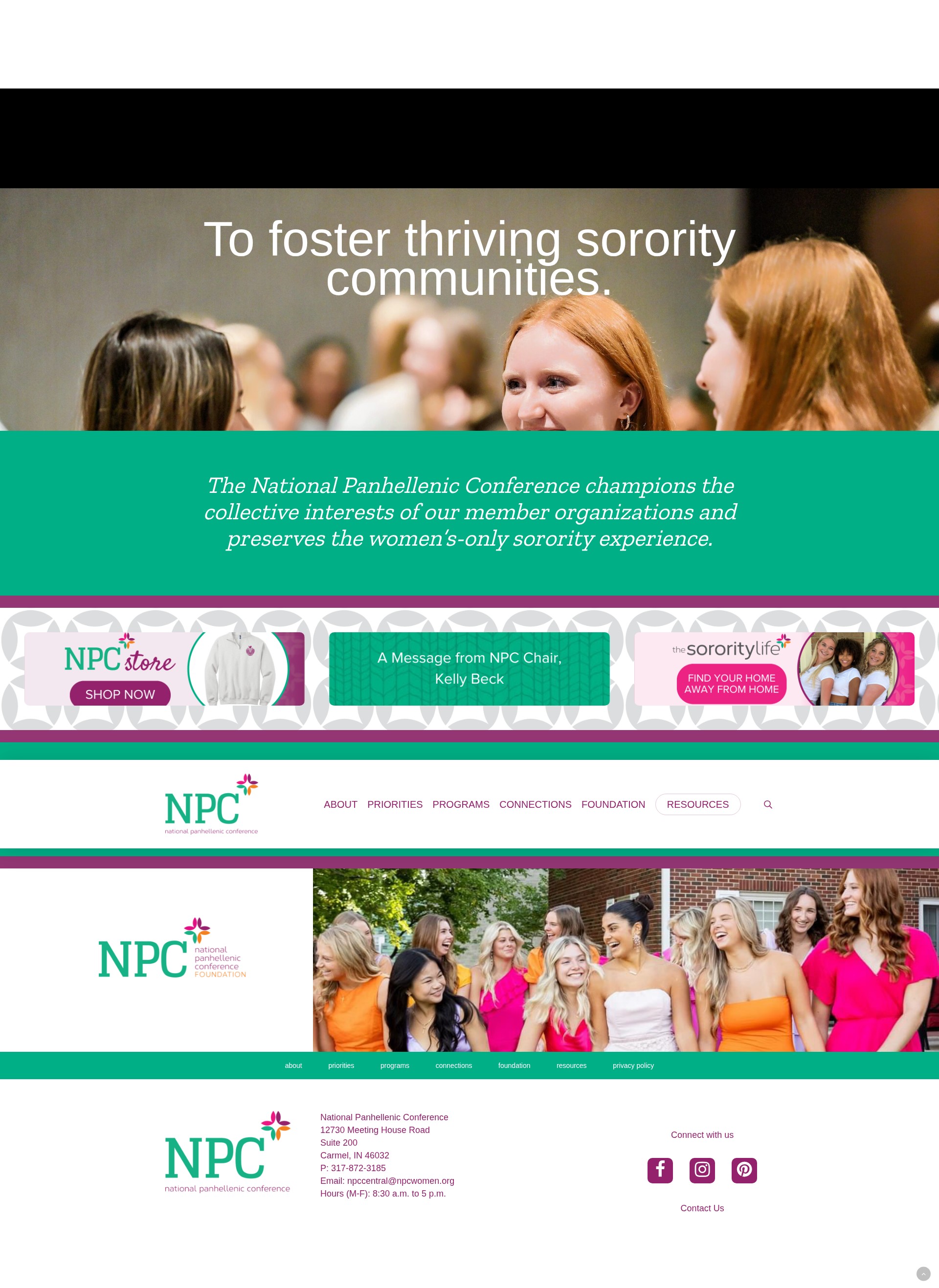 Screenshot of npcwomen.org
