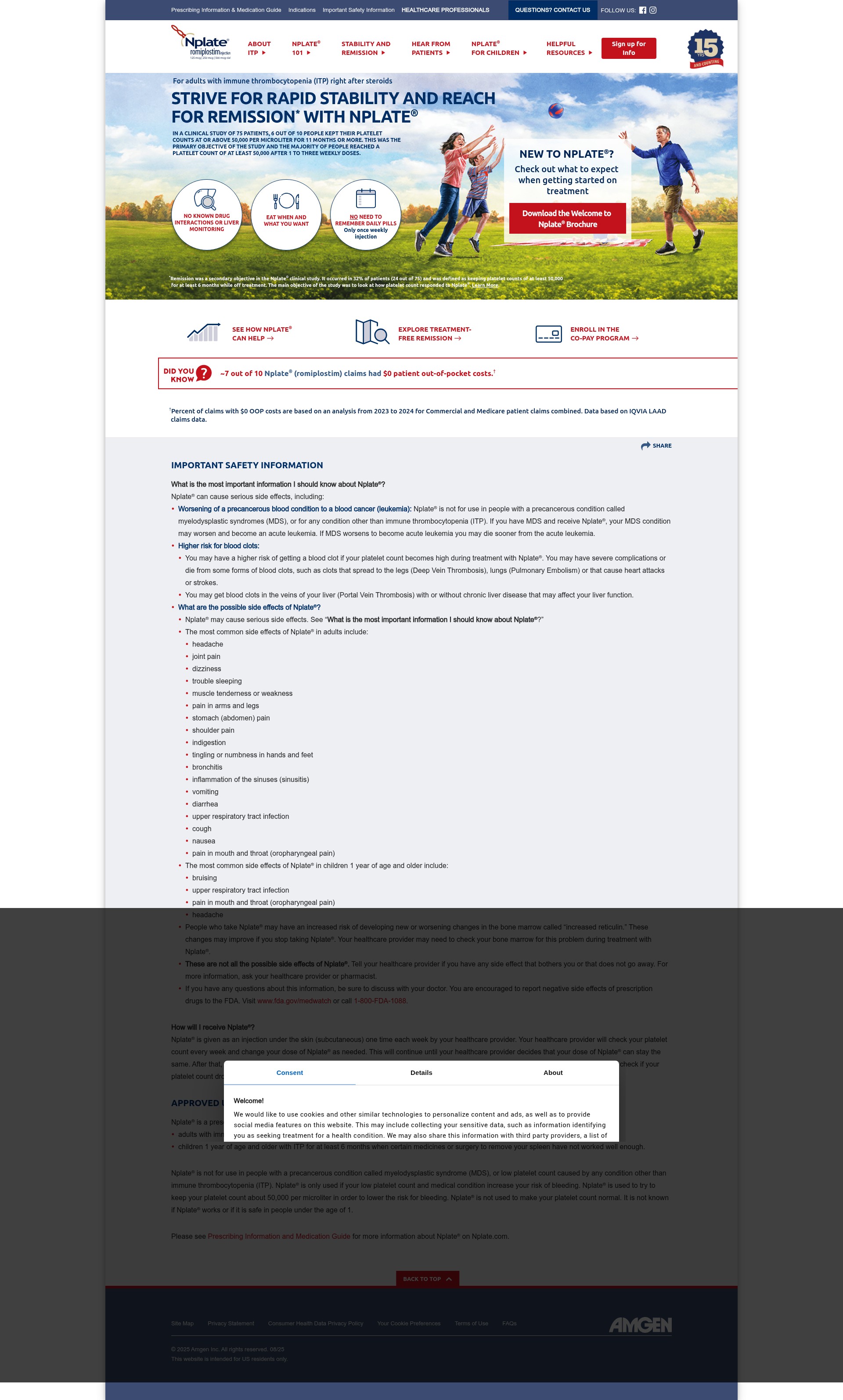 Screenshot of nplate.com