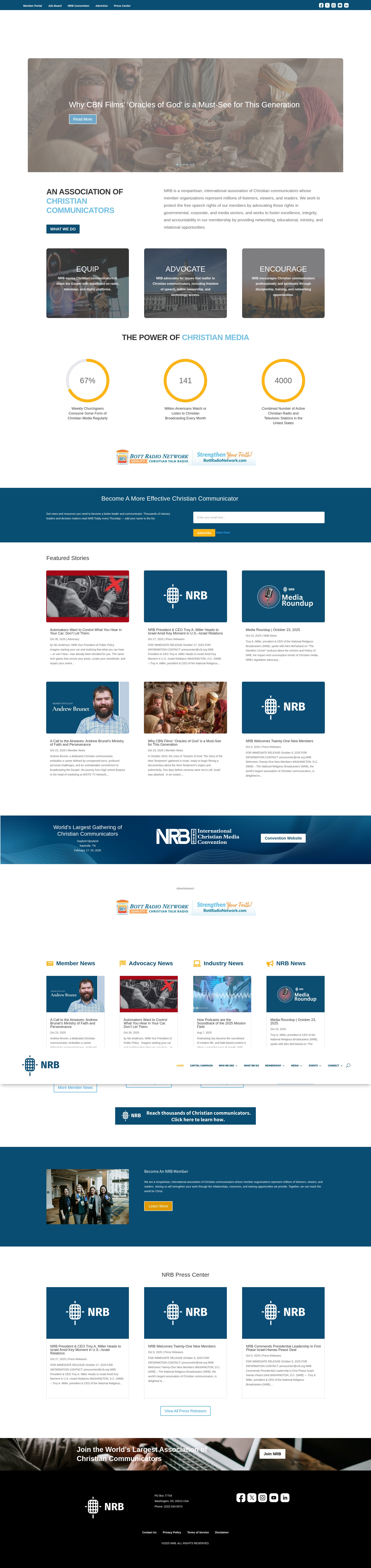 Screenshot of nrb.org
