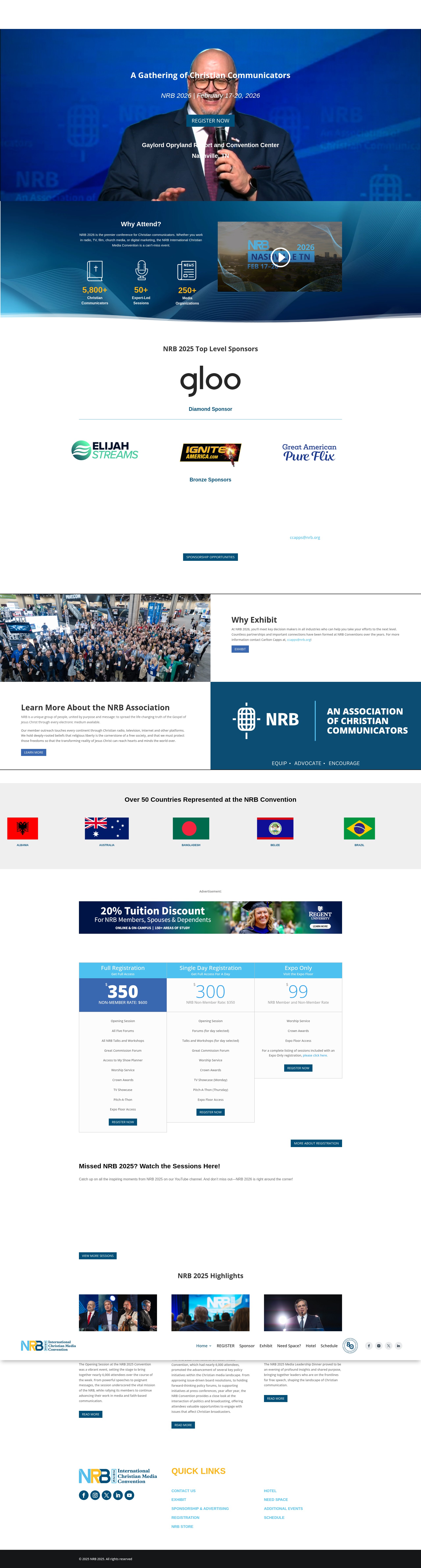 Screenshot of nrbconvention.org