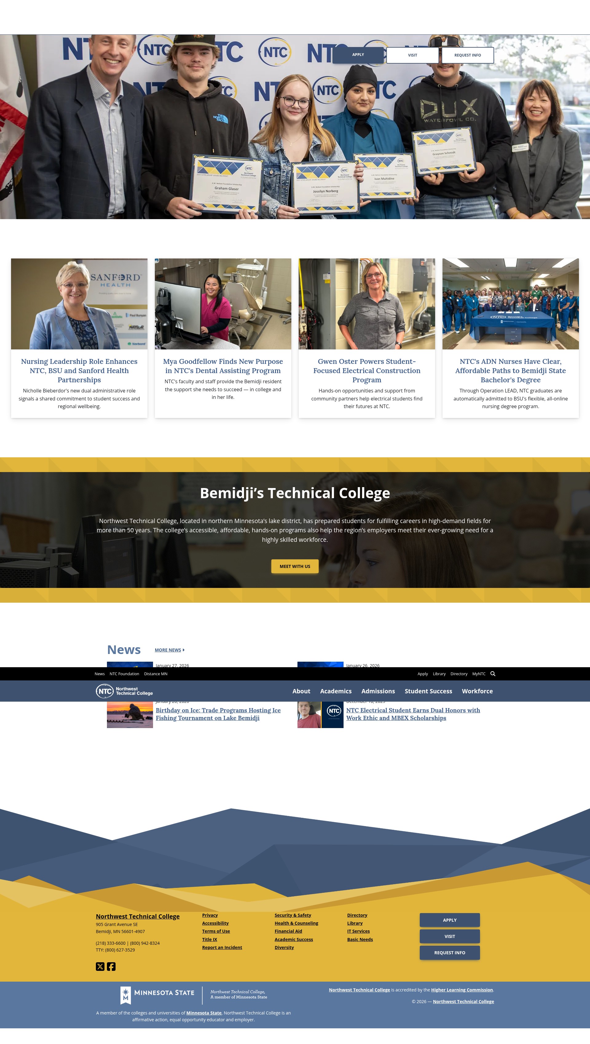Screenshot of ntcmn.edu