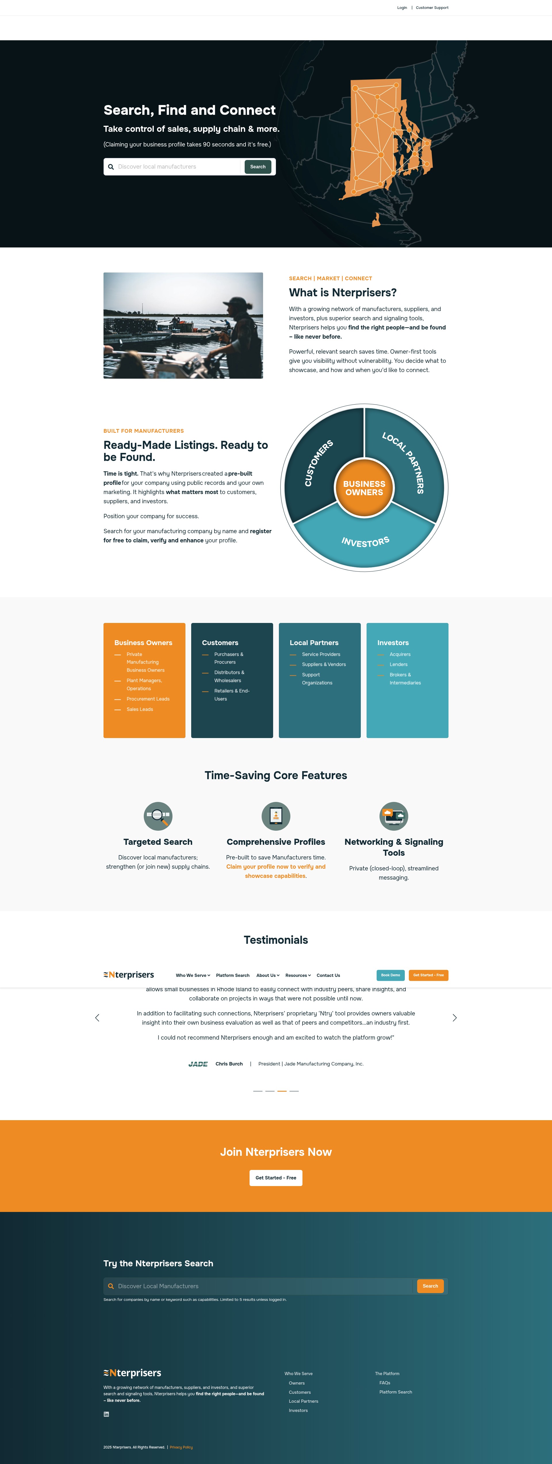 Screenshot of nterprisers.com