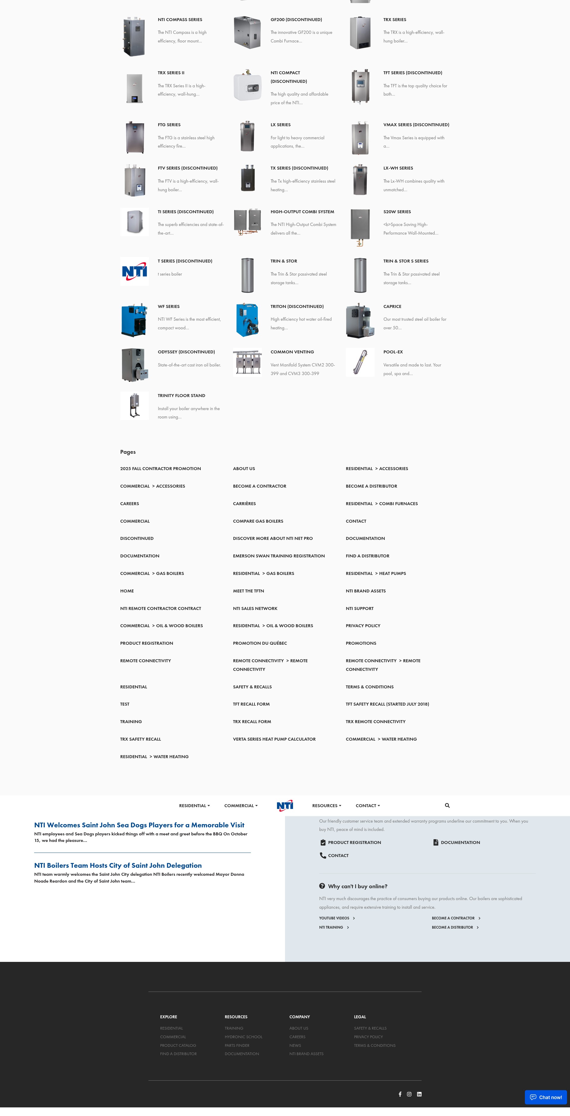 Screenshot of ntiboilers.com