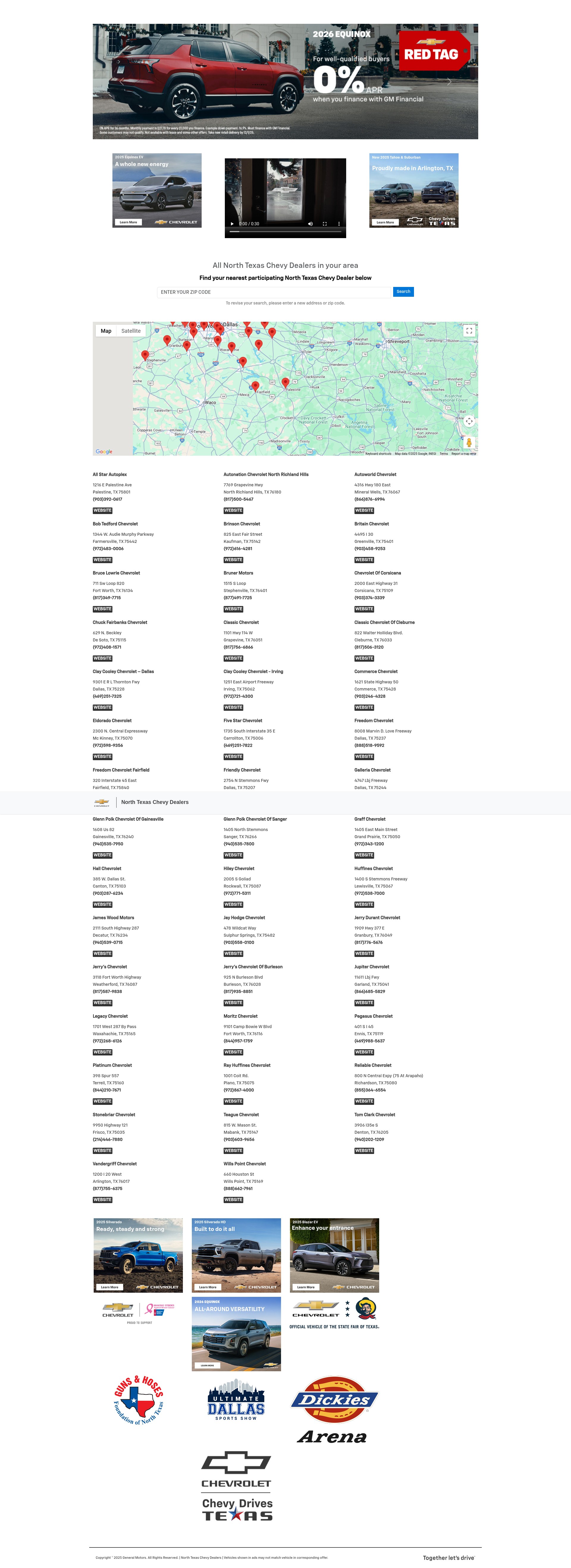 Screenshot of ntxchevy.com