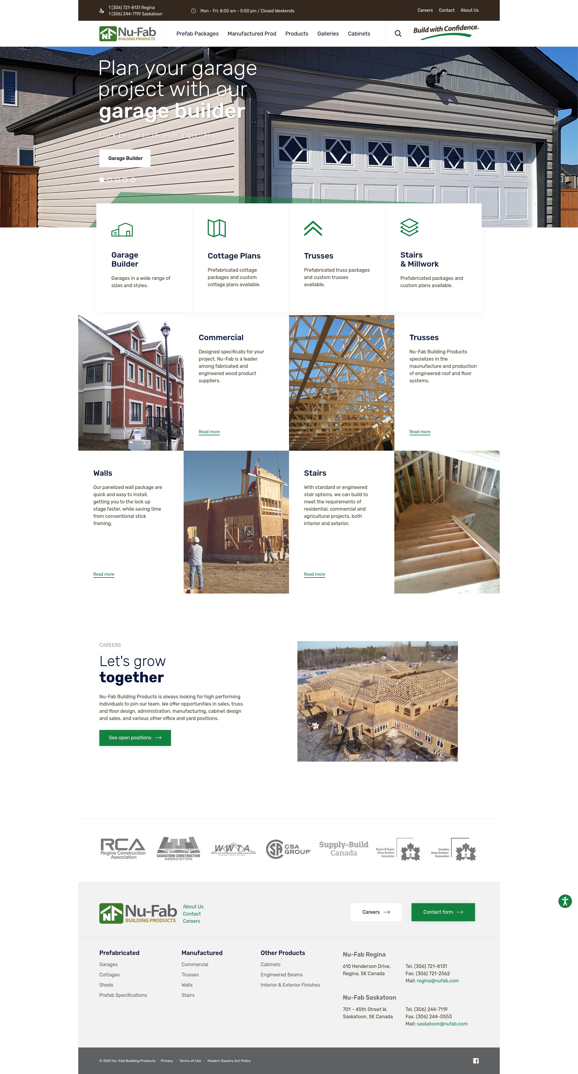Screenshot of nufab.com