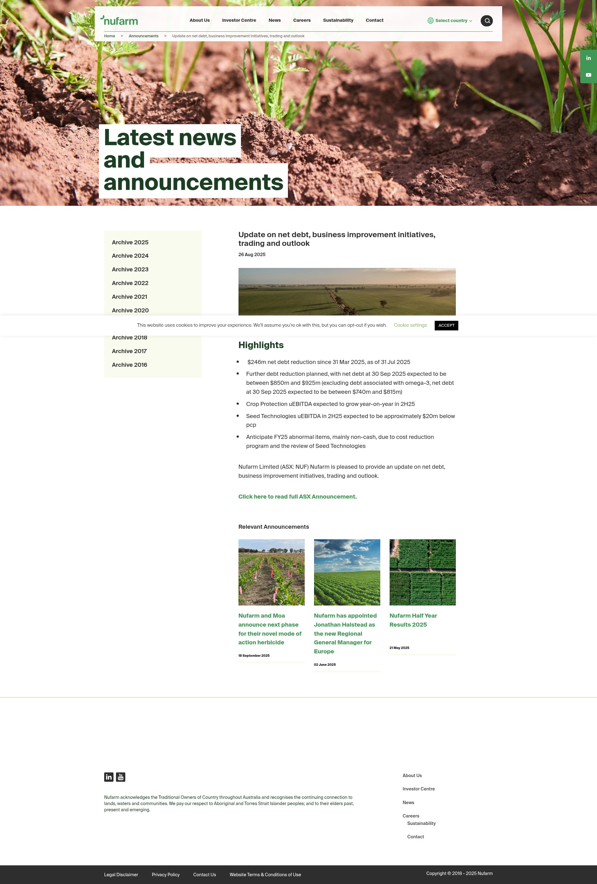 Screenshot of nufarm.com