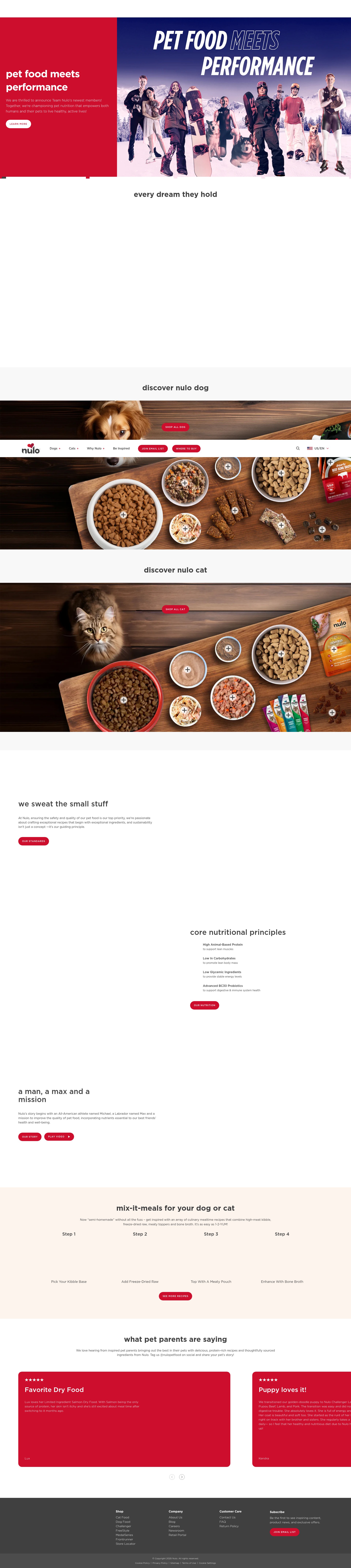Screenshot of nulo.com