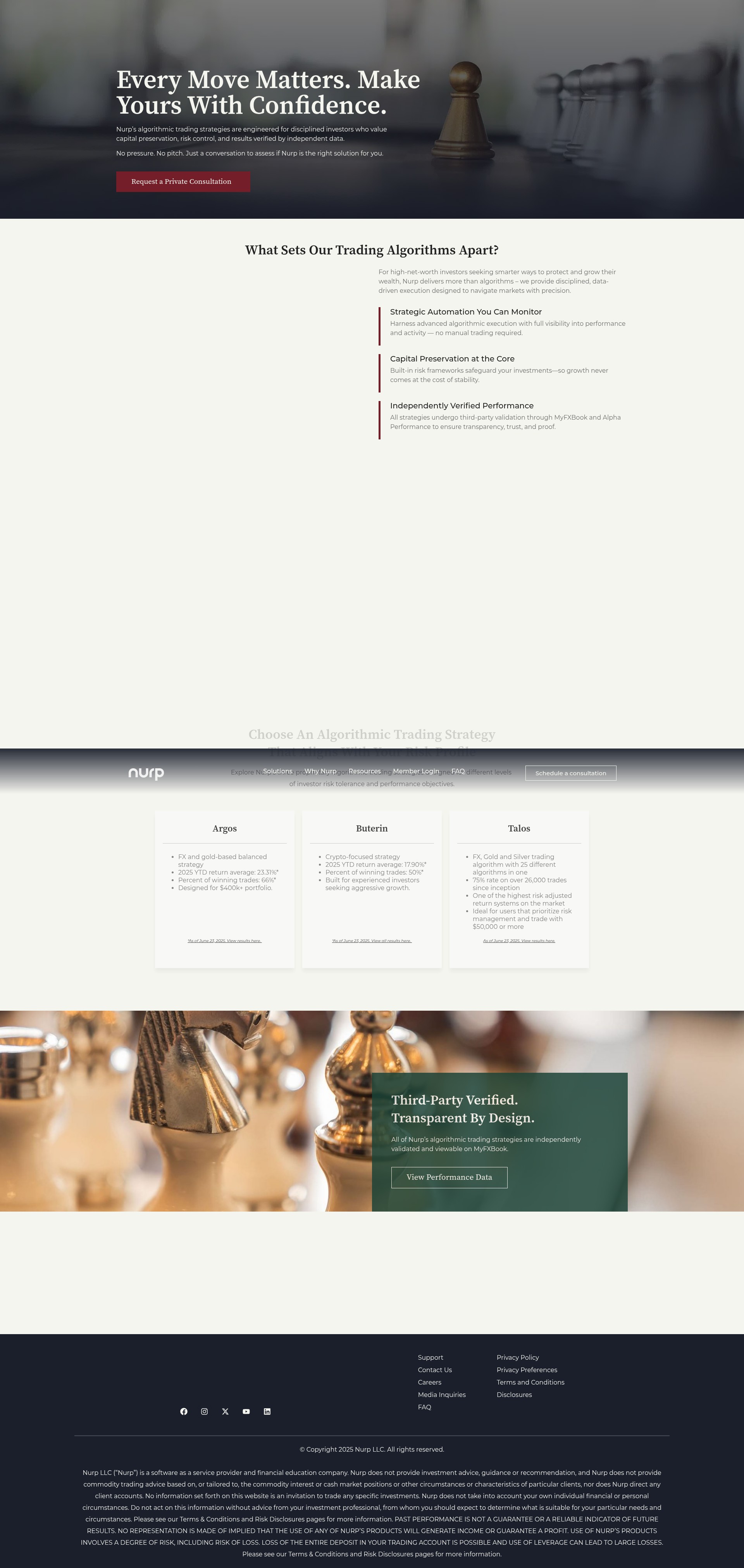 Screenshot of nurp.com