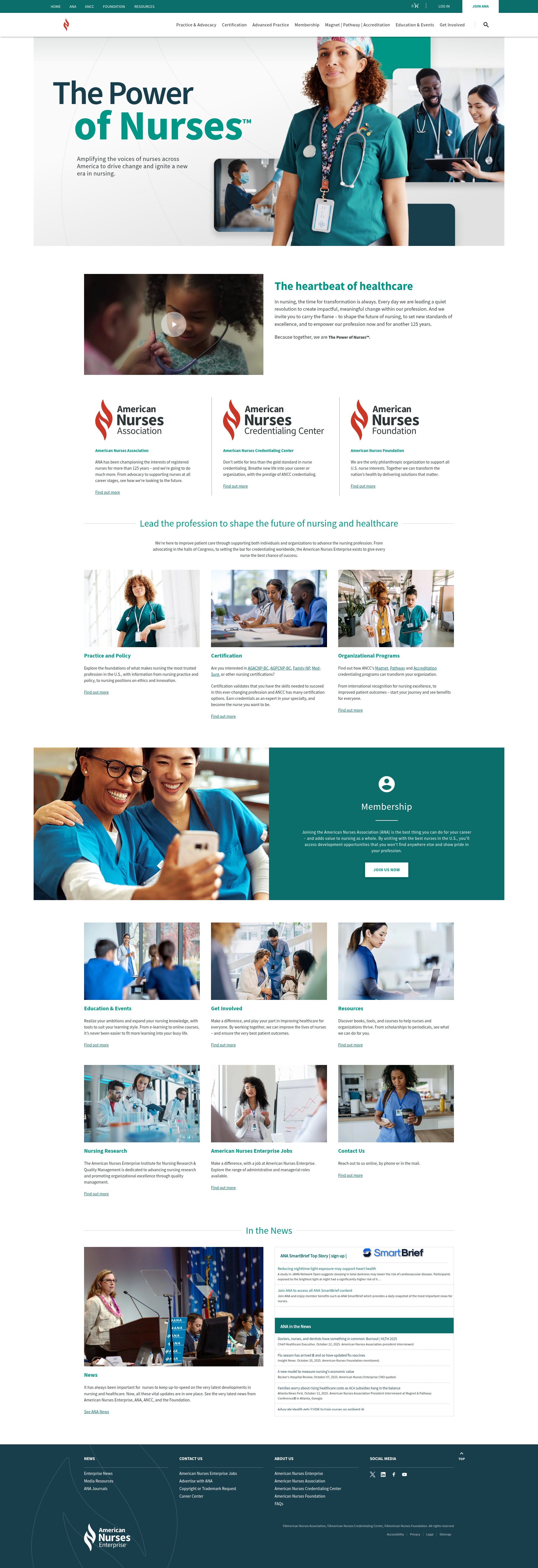 Screenshot of nursingworld.org