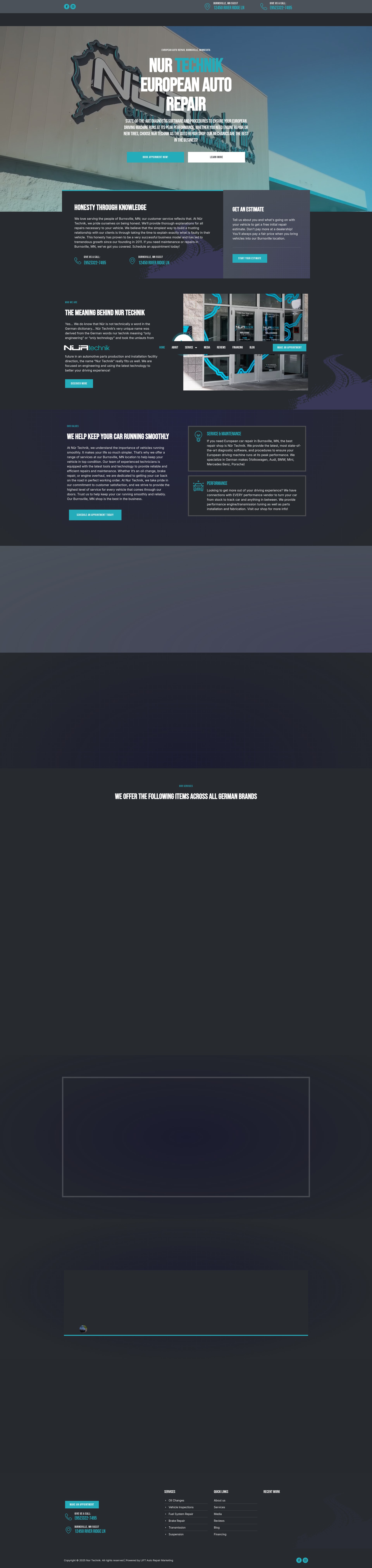 Screenshot of nurtechnik.com