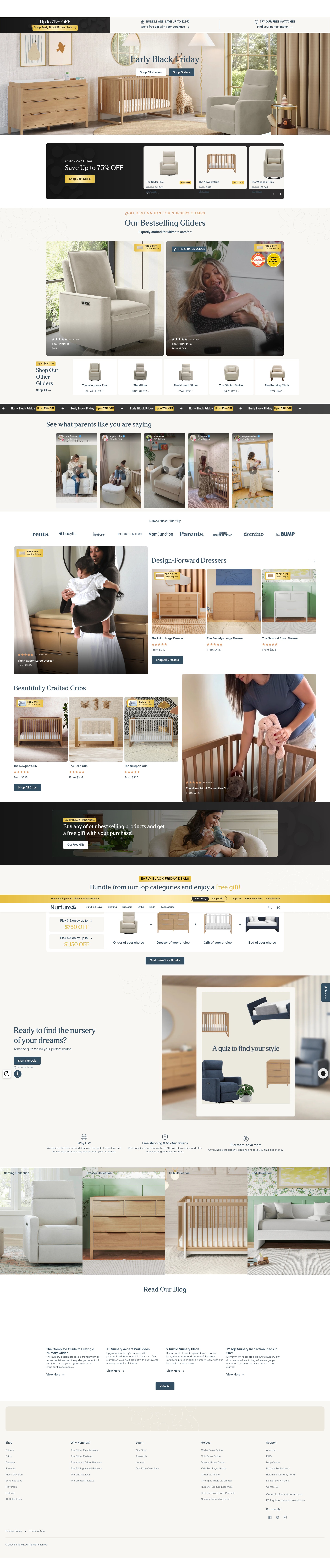 Screenshot of nurtureand.com