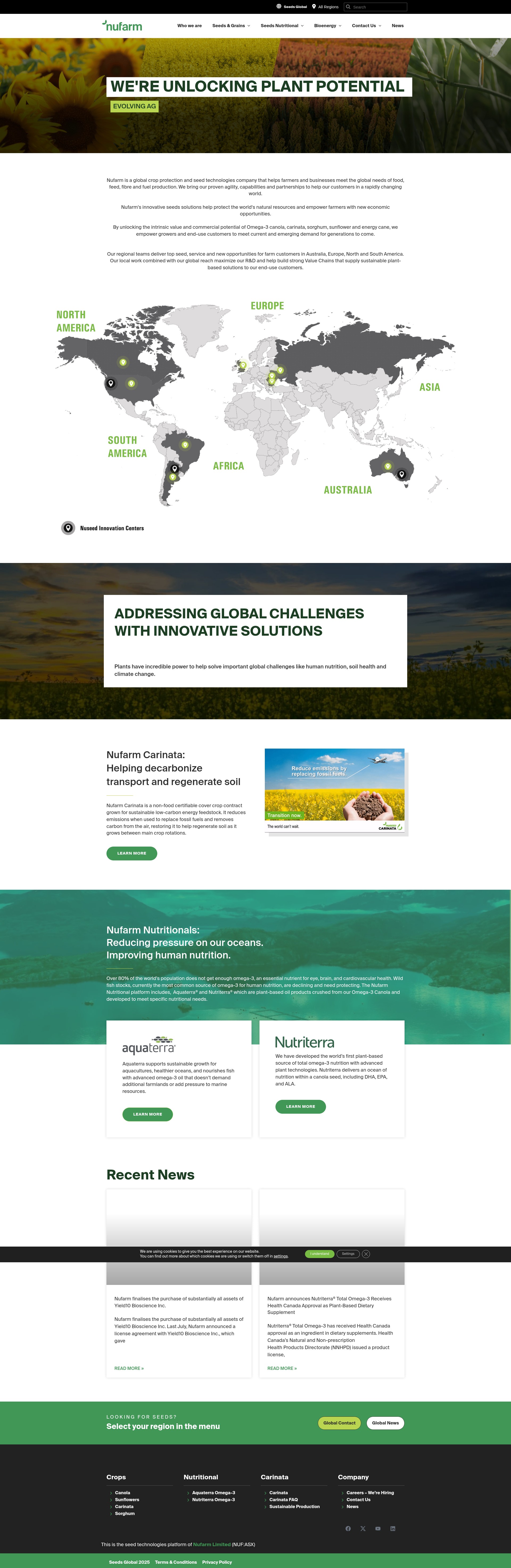 Screenshot of nuseed.com