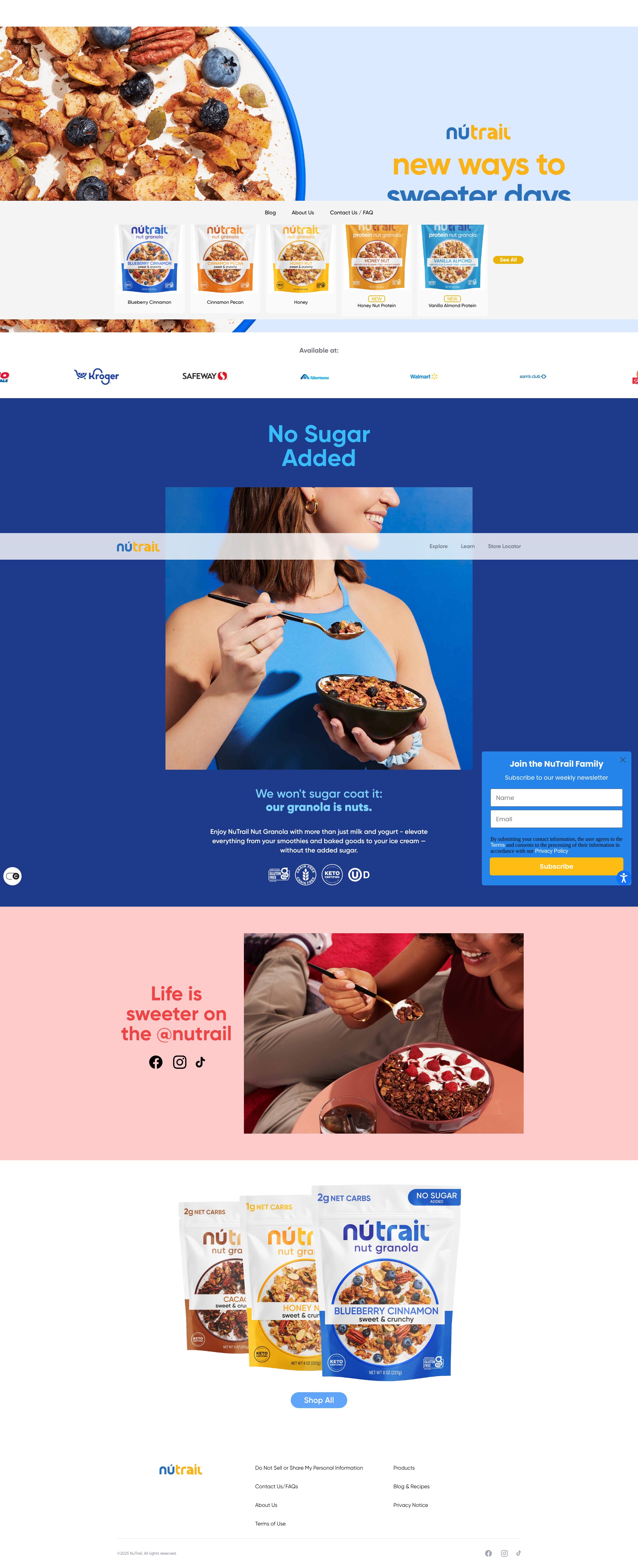 Screenshot of nutrail.com