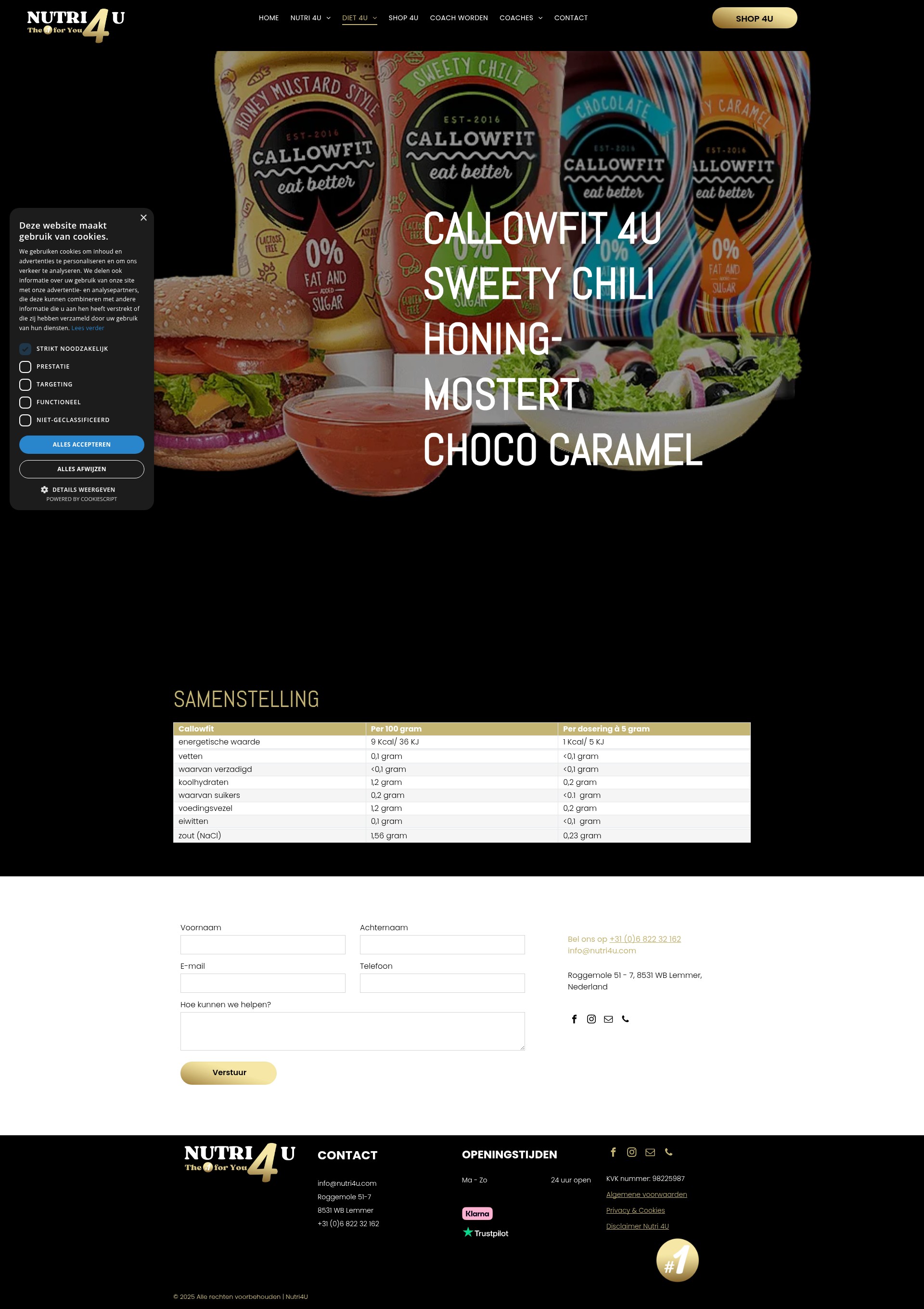 Screenshot of nutri4u.com