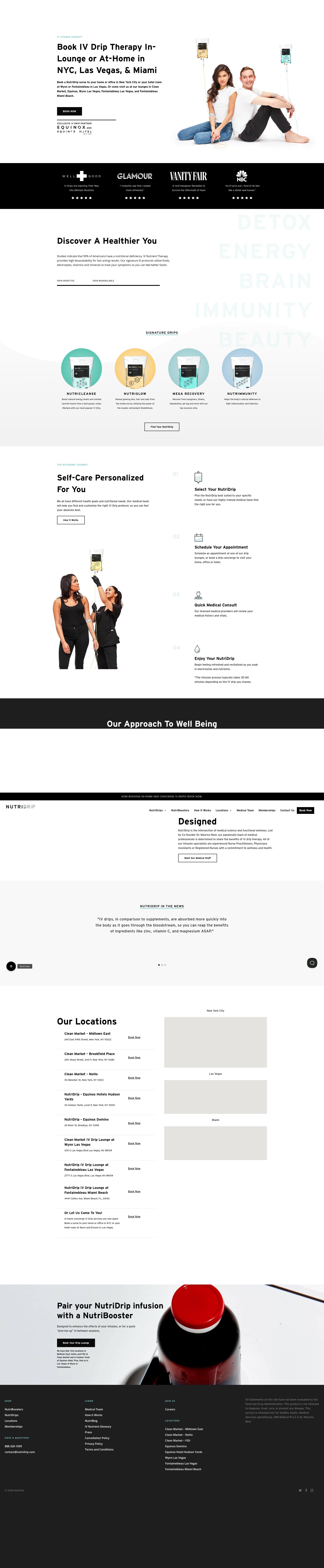 Screenshot of nutridrip.com