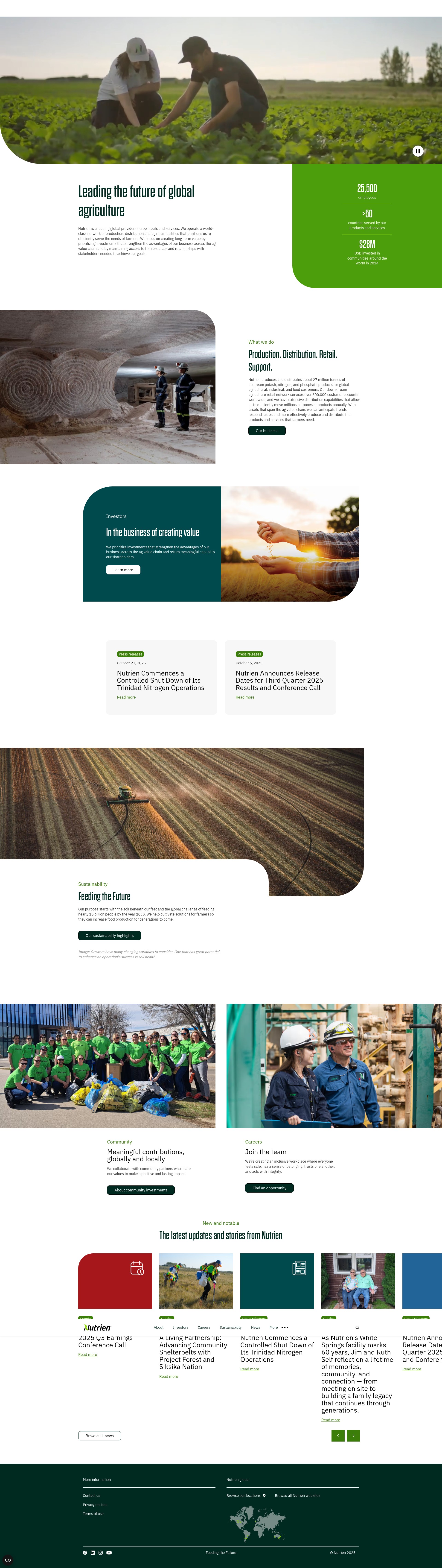 Screenshot of nutrien.com