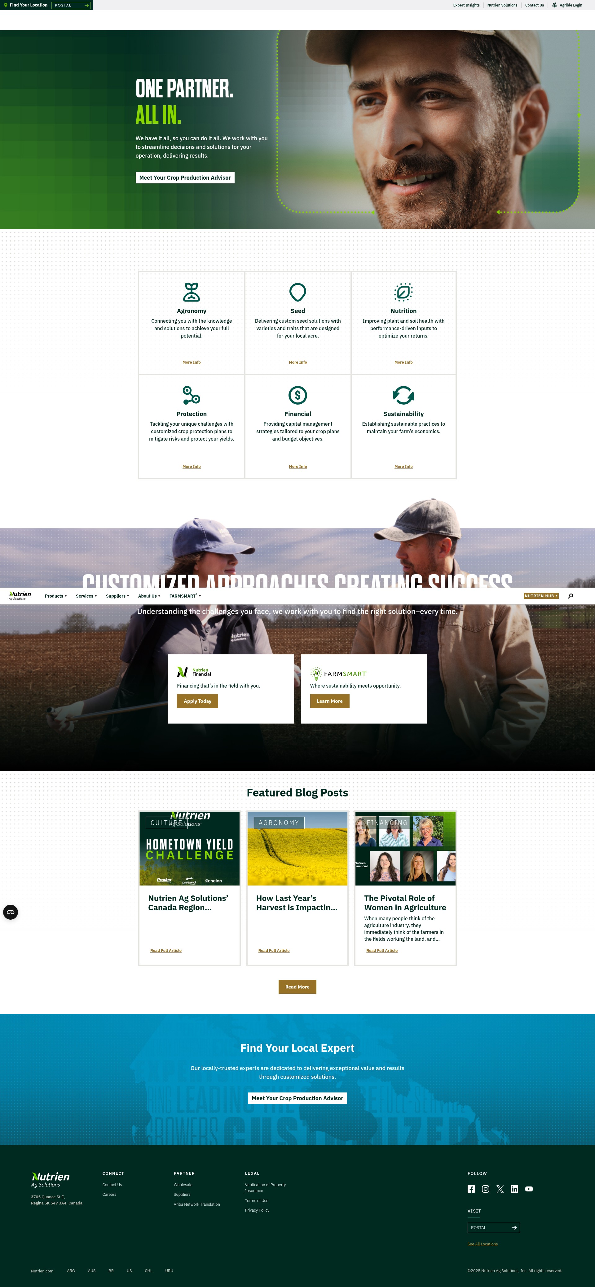 Screenshot of nutrienagsolutions.ca