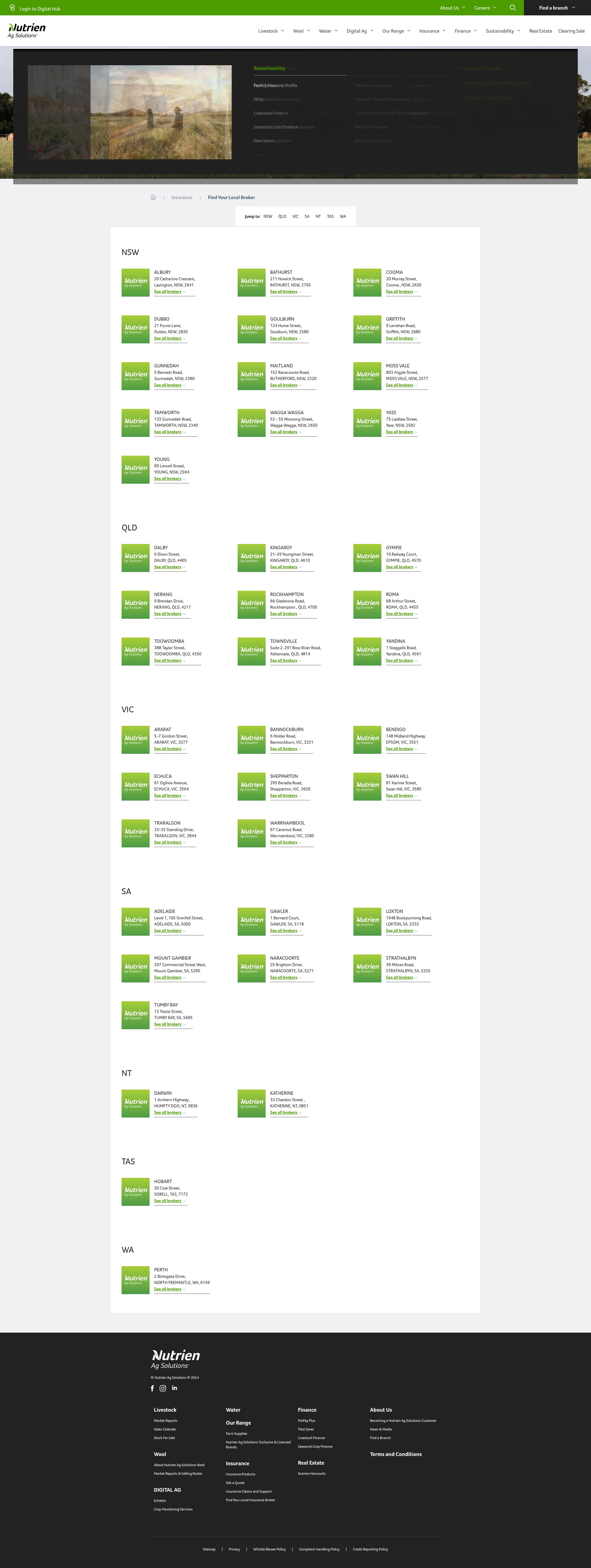 Screenshot of nutrienagsolutions.com.au