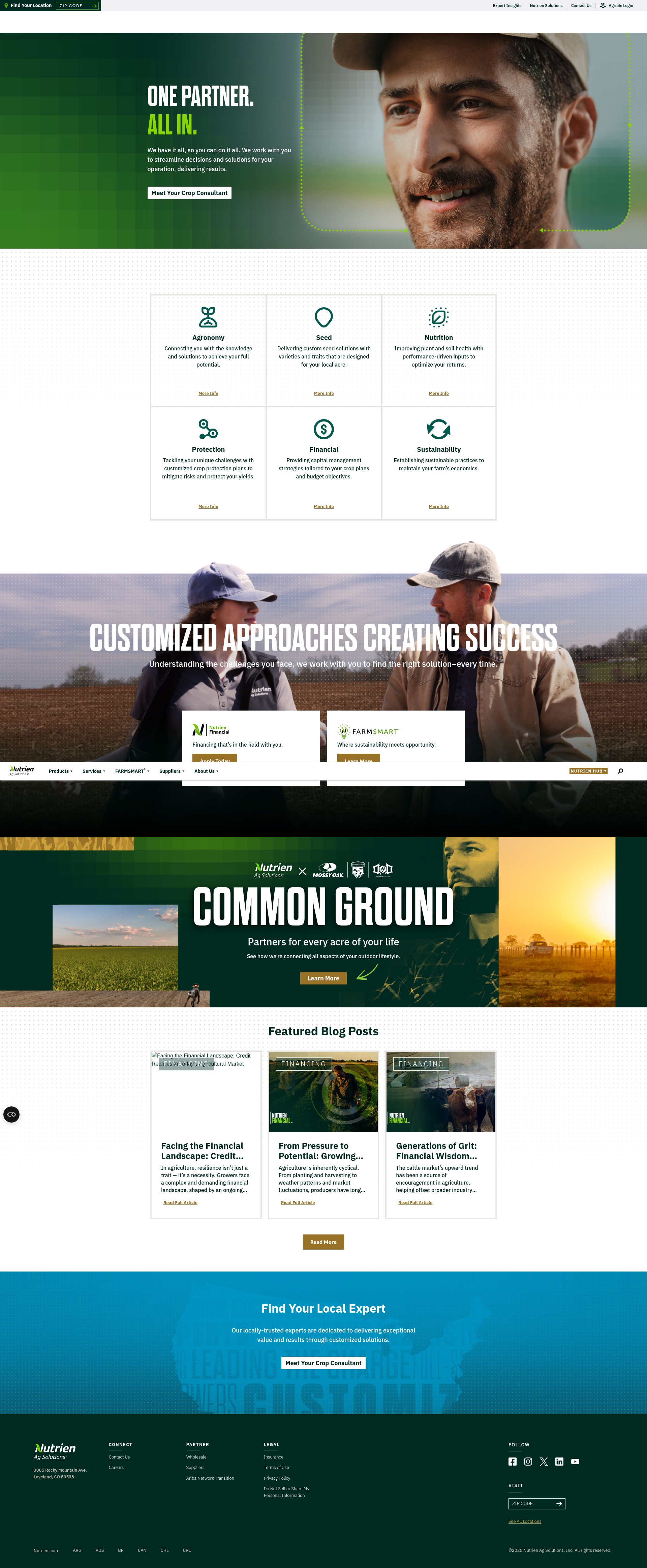 Screenshot of nutrienagsolutions.com