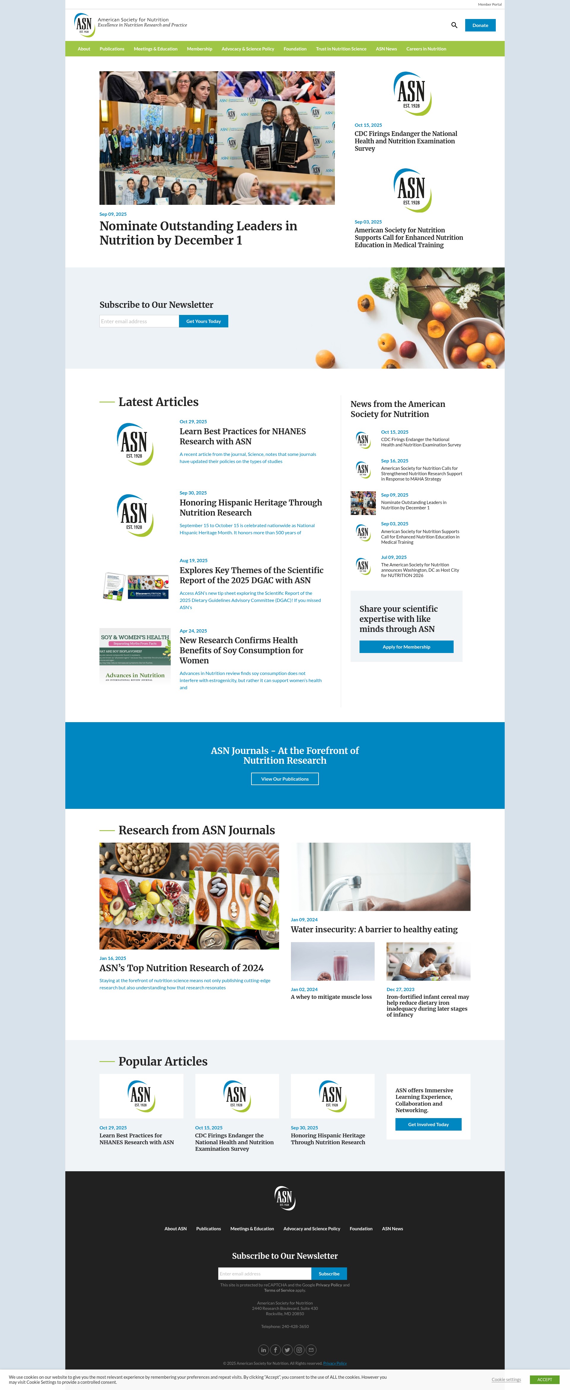 Screenshot of nutrition.org