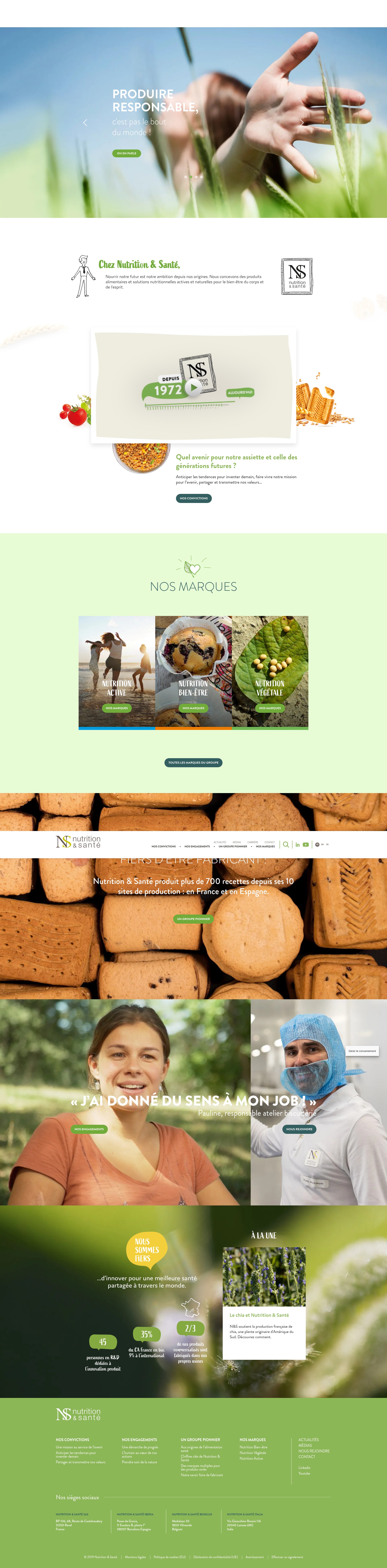 Screenshot of nutritionetsante.com