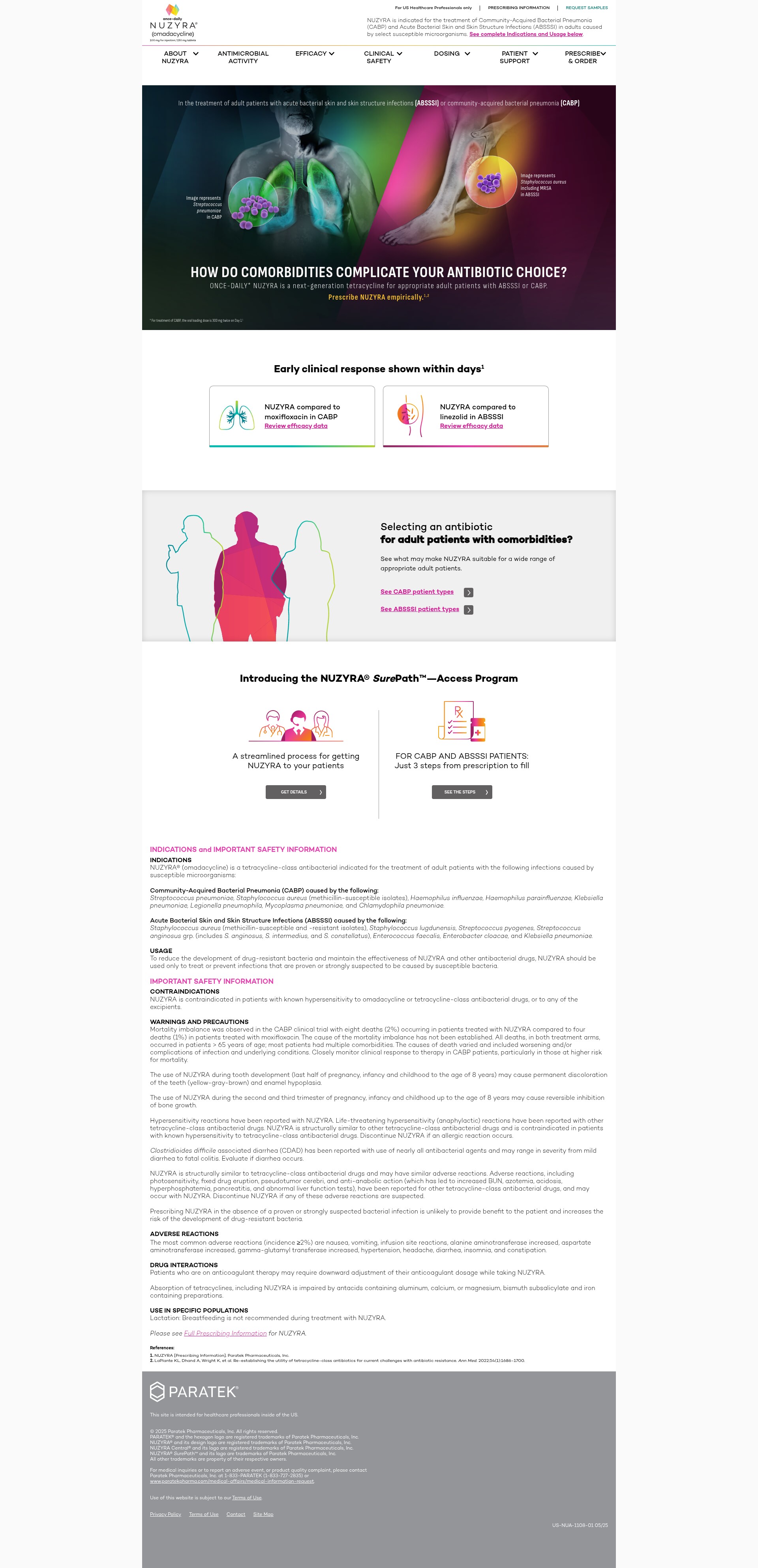 Screenshot of nuzyra.com