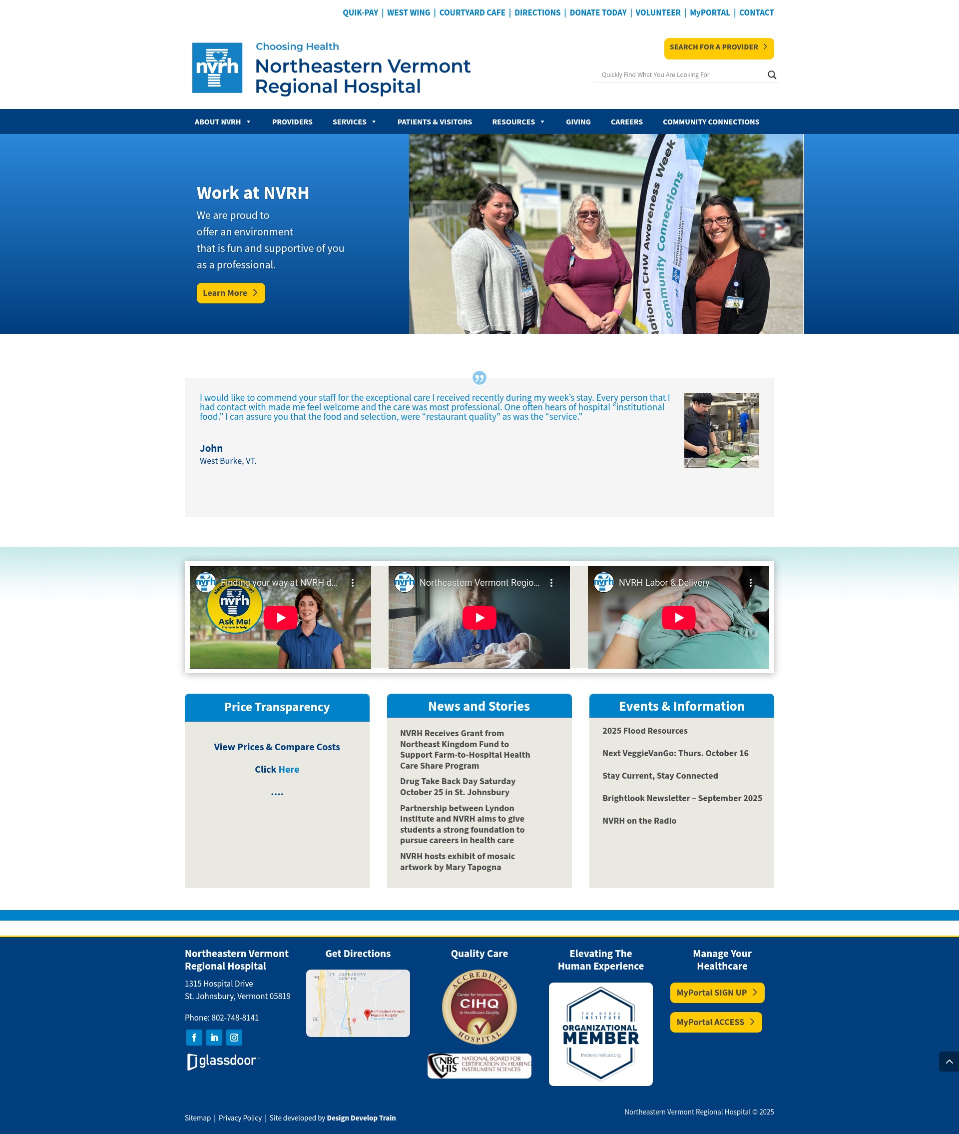 Screenshot of nvrh.org