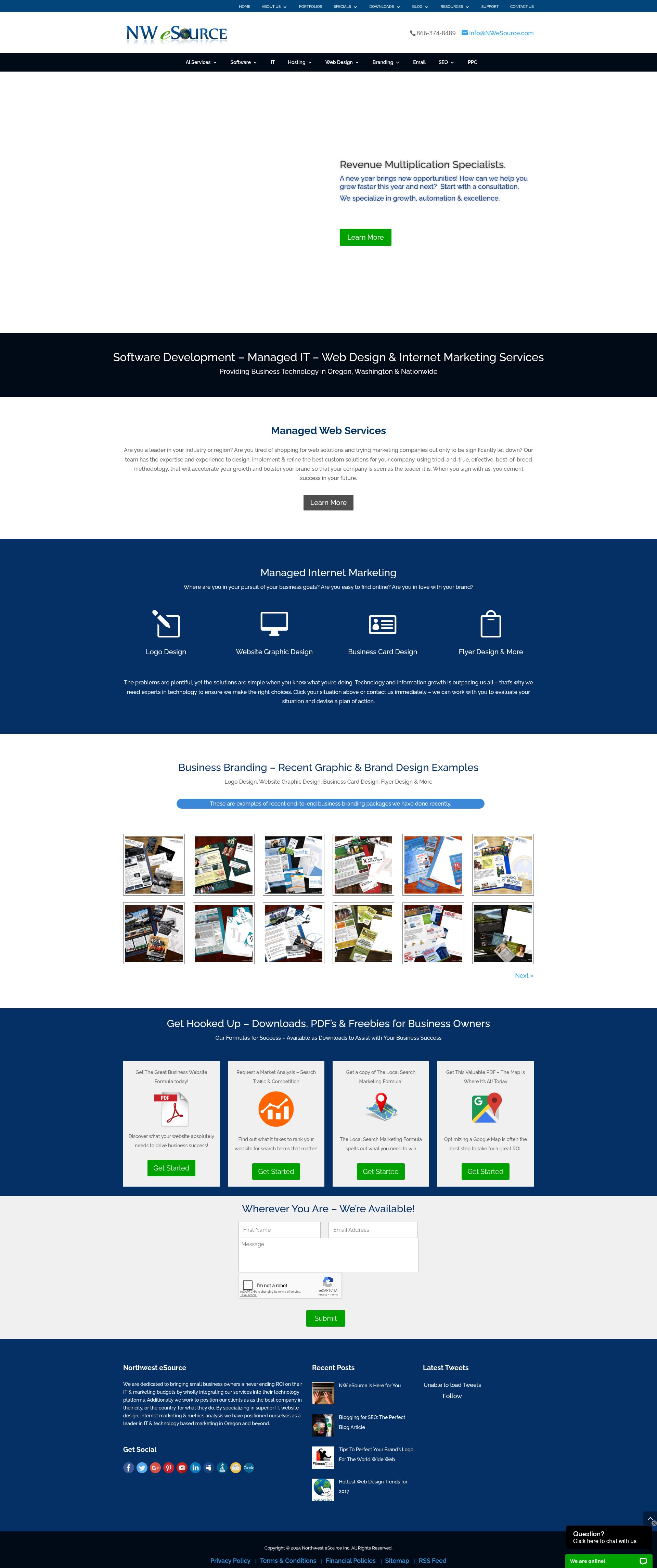 Screenshot of nwesource.com