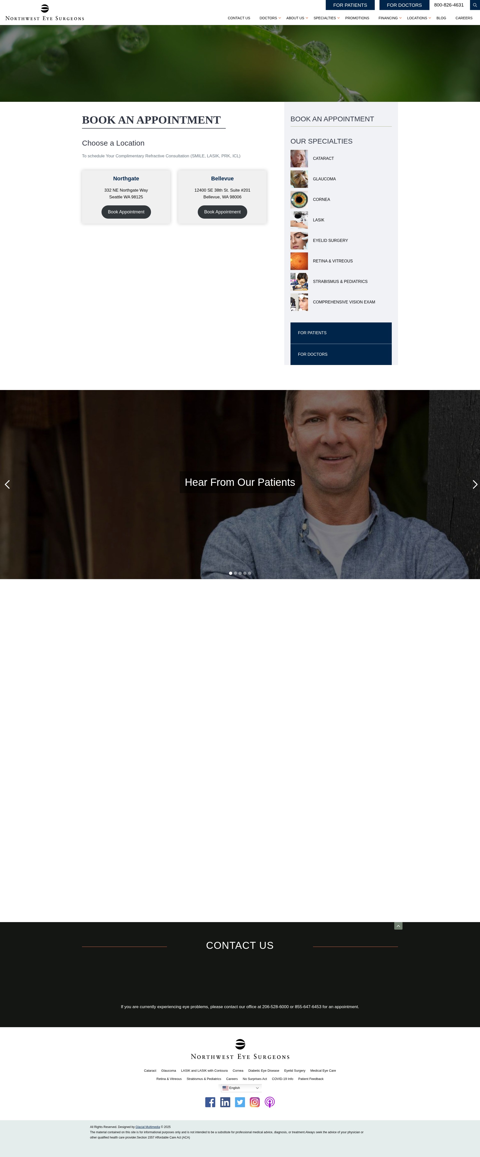 Screenshot of nweyes.com