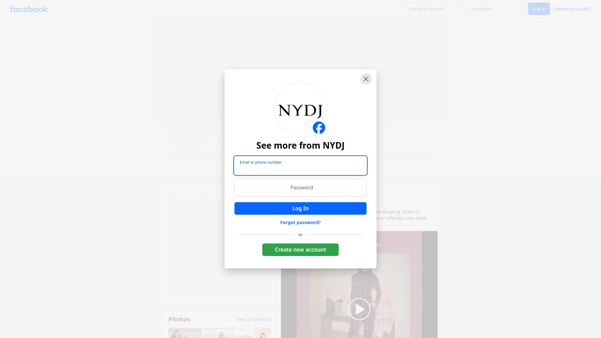 Screenshot of nydj.com