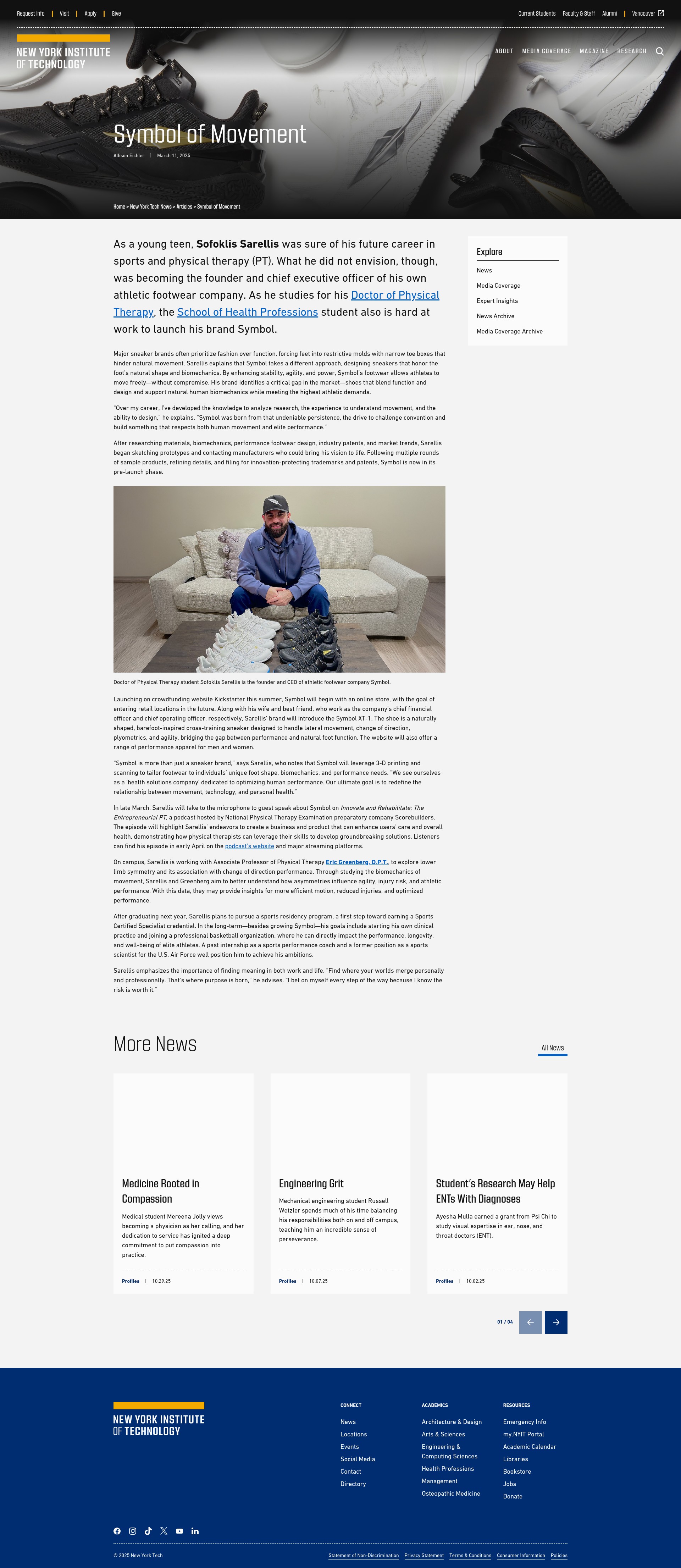 Screenshot of nyit.edu